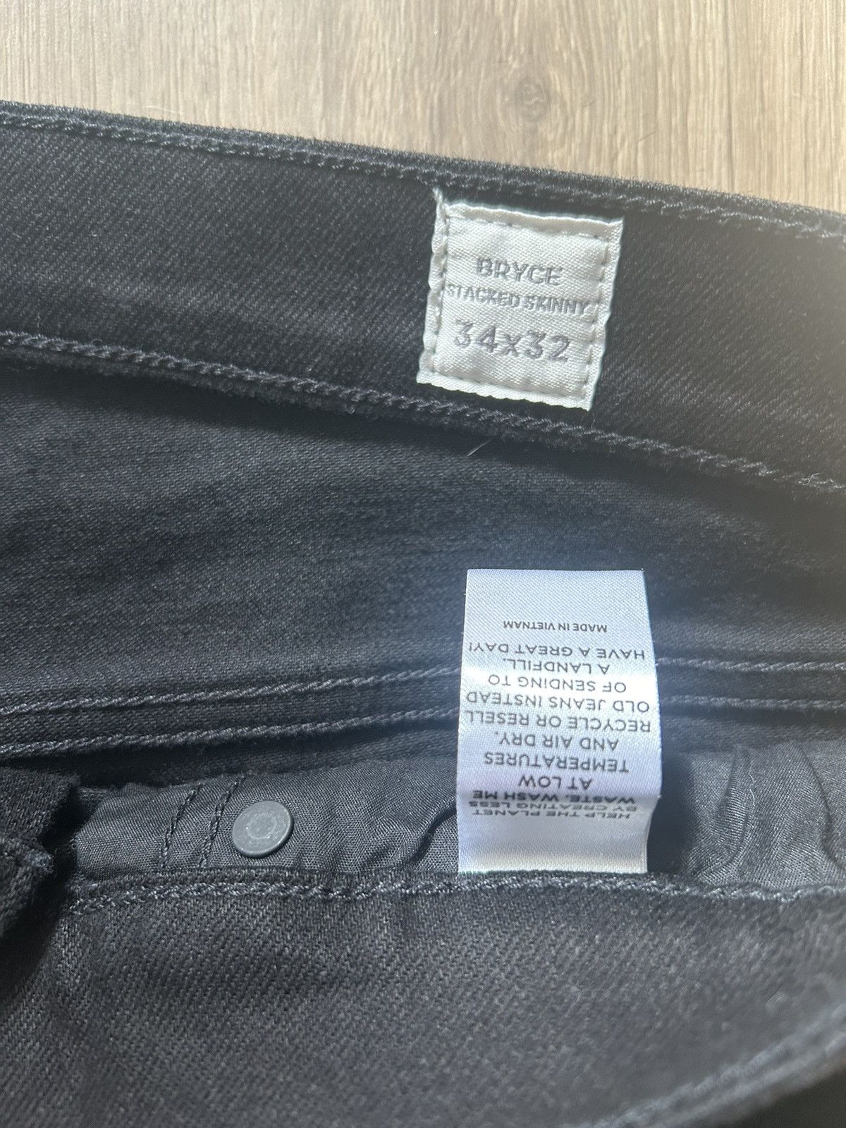 Pacsun Pacsun Black Bryce stacked skinny jeans 34x32 Size US 32 / EU 48 - 4 Thumbnail