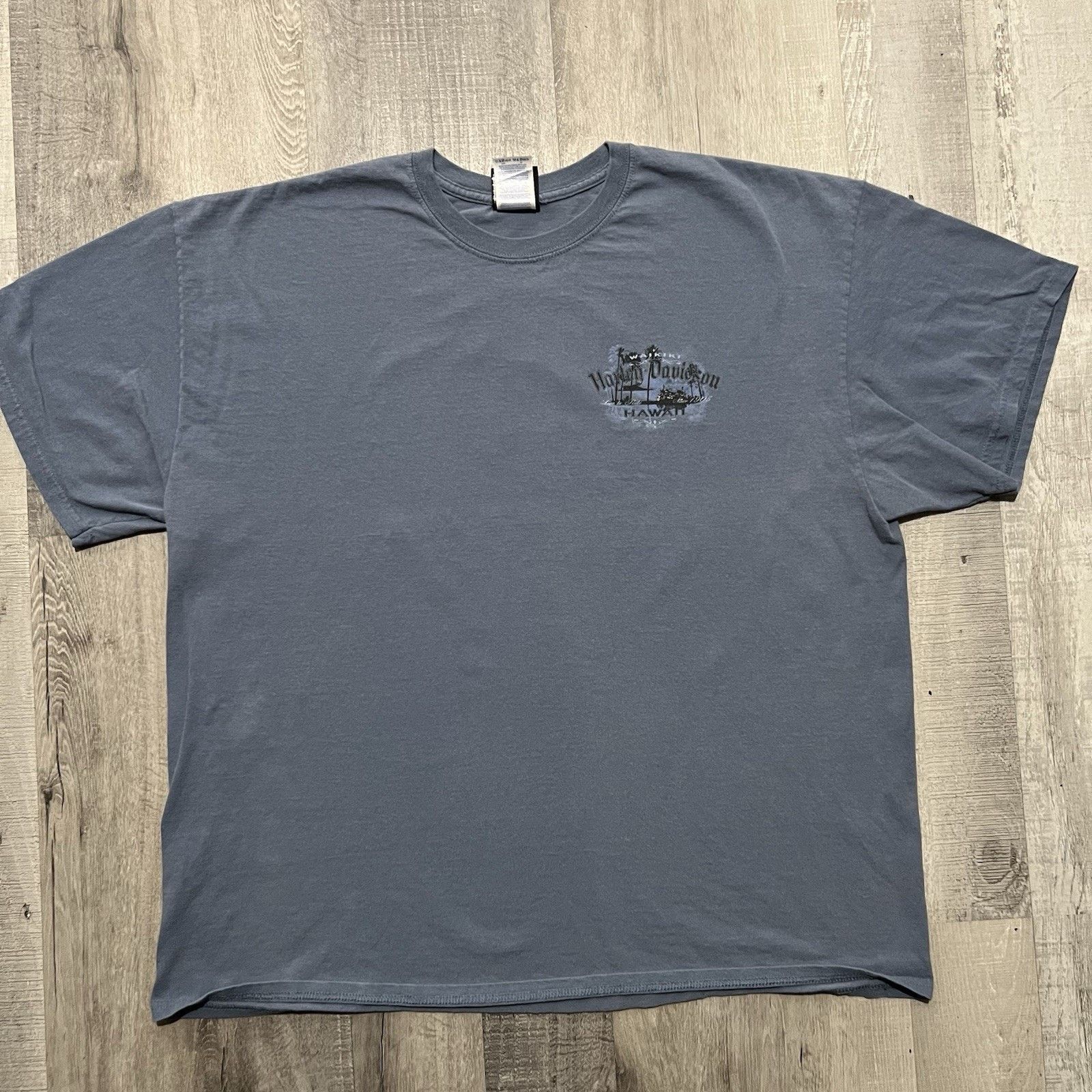 Vintage Harley Davidson Hawaii Biker Tropical Motorcycle T Shirt Size US XXL / EU 58 / 5 - 1 Thumbnail