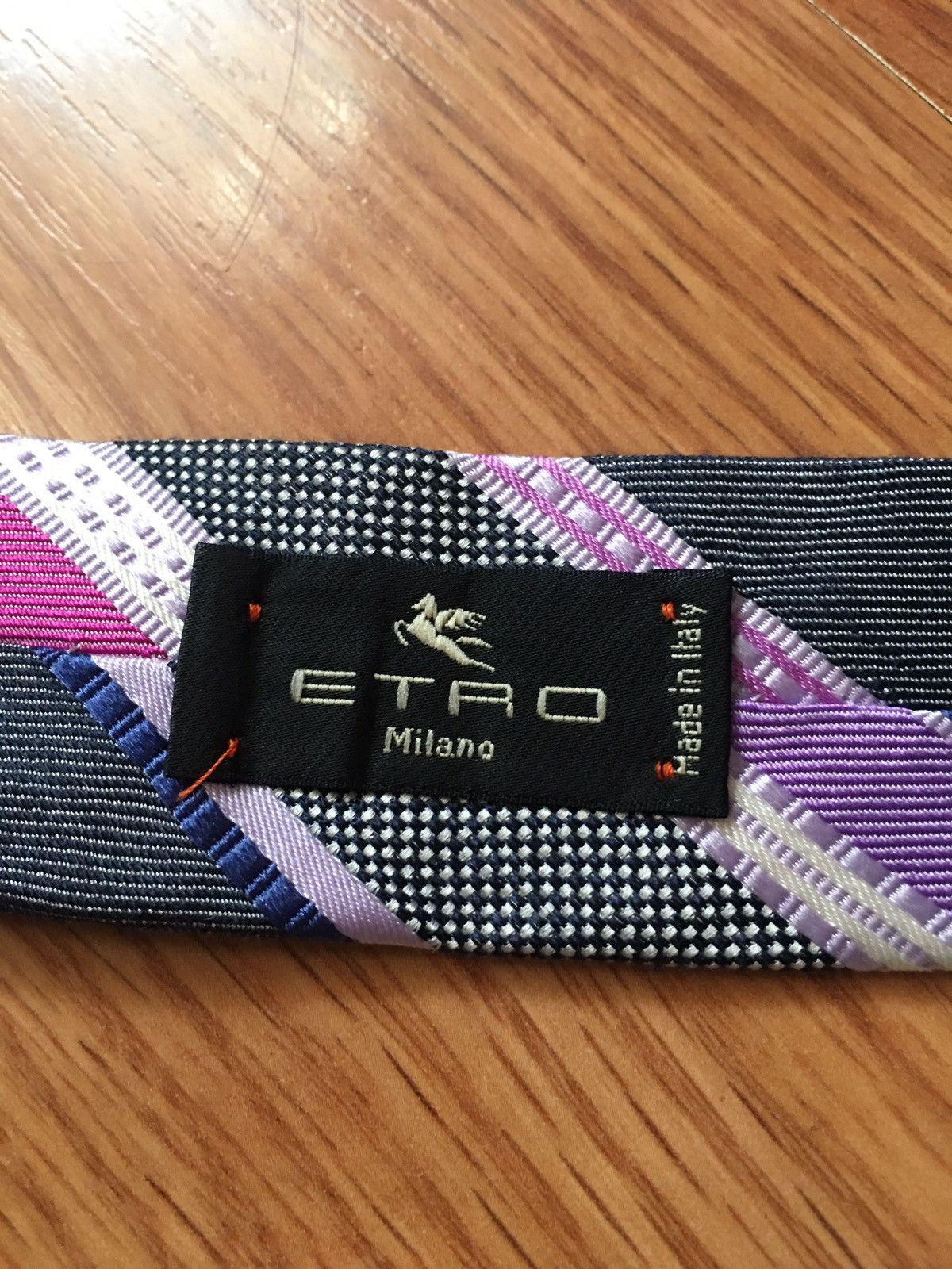 Etro ETRO Milano Stripped Italy Silk Mens Tie Size ONE SIZE - 5 Thumbnail
