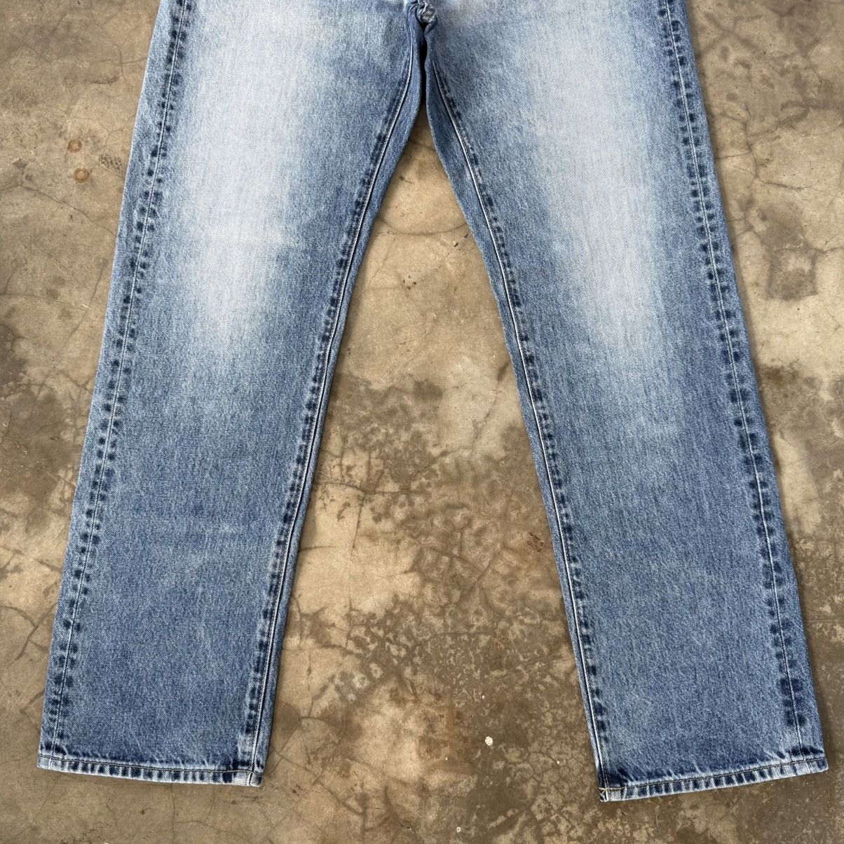 Japanese Brand Vintage Japanese Faded Washer Denim Jean Pants Size US 34 / EU 50 - 3 Thumbnail