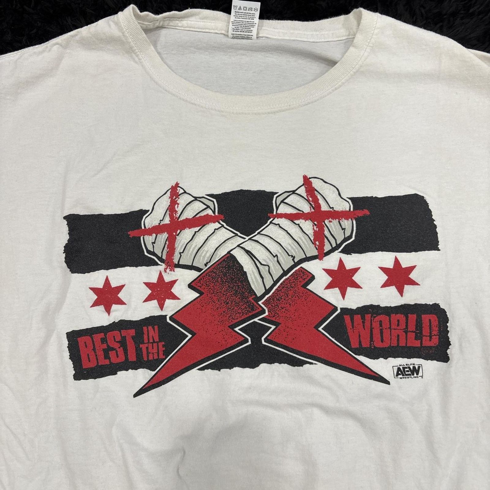 Fruit Of The Loom AEW best in the world graphic tshirt Size US XXL / EU 58 / 5 - 2 Thumbnail