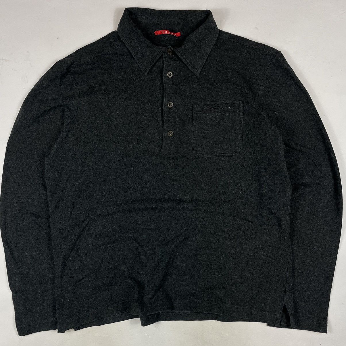 Prada × Vintage Vintage Prada Long Sleeve Polo Size US XS / EU 42 / 0 - 1 Thumbnail