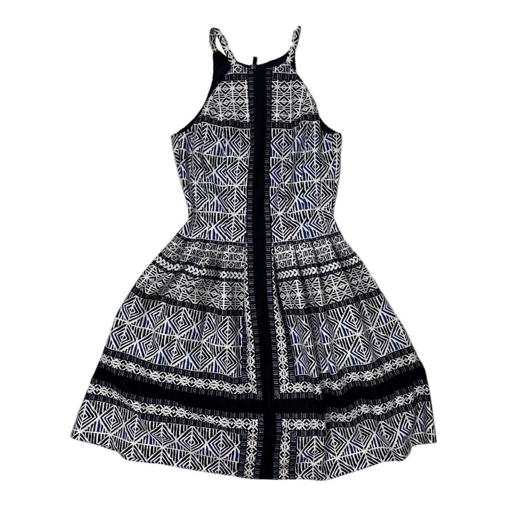 Vince Camuto Vince Camuto l Geometric Fit & Flare Dress Size 2 Size XS / US 0-2 / IT 36-38 - 2 Thumbnail