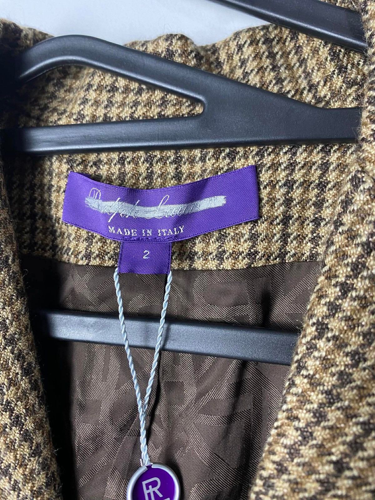 Ralph Lauren Purple Label Polo Ralph Lauren Purple Label Adryan Blazer in Brown Tweed Size 40S - 10 Thumbnail
