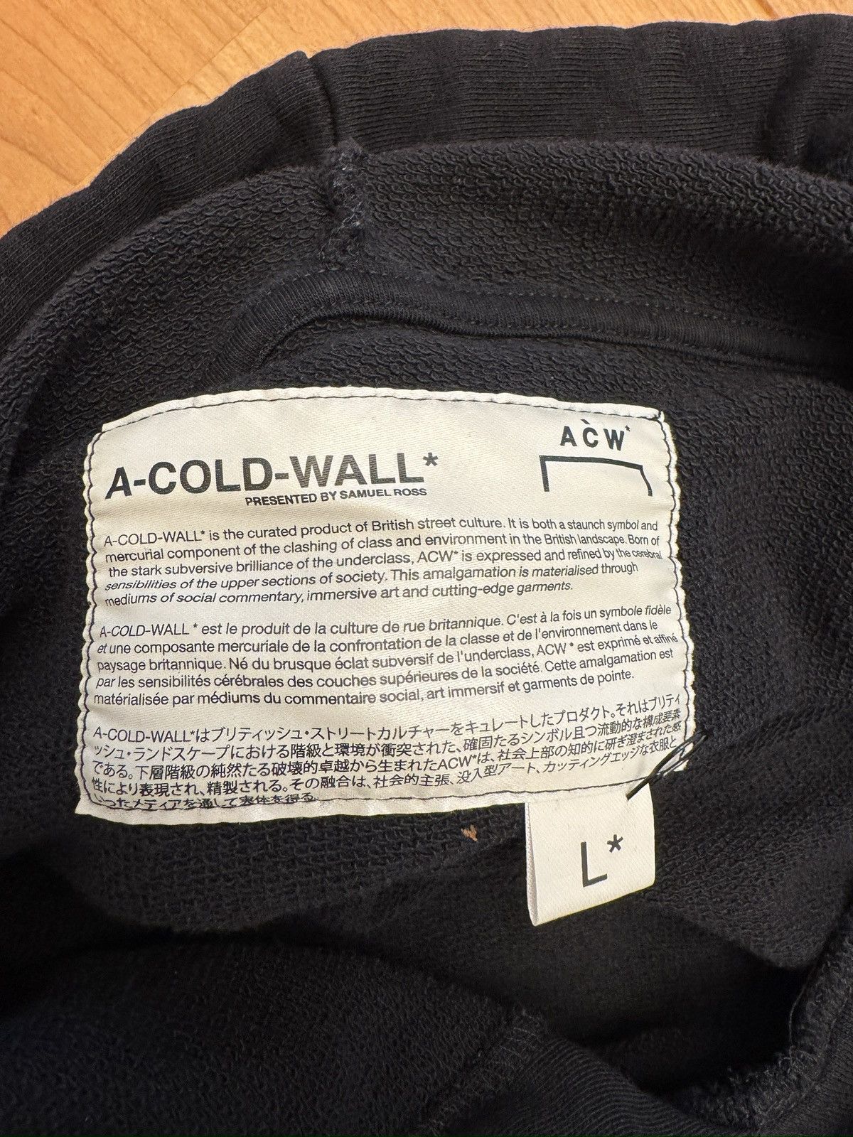 A-COLD-WALL* A-COLD-WALL* Logo Hoodie Size US L / EU 52-54 / 3 - 5 Thumbnail