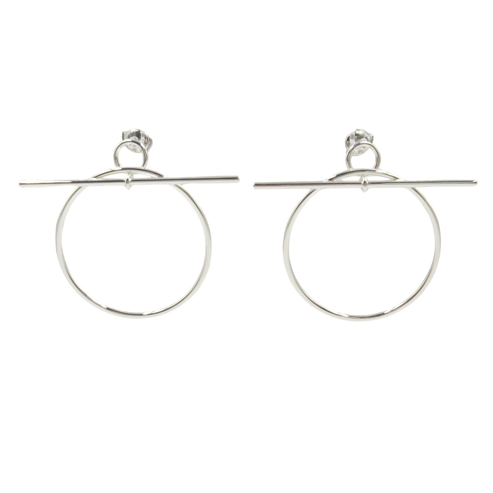 Hermes Hermes Loop Mm Earrings 925 Silver Size ONE SIZE - 1 Thumbnail