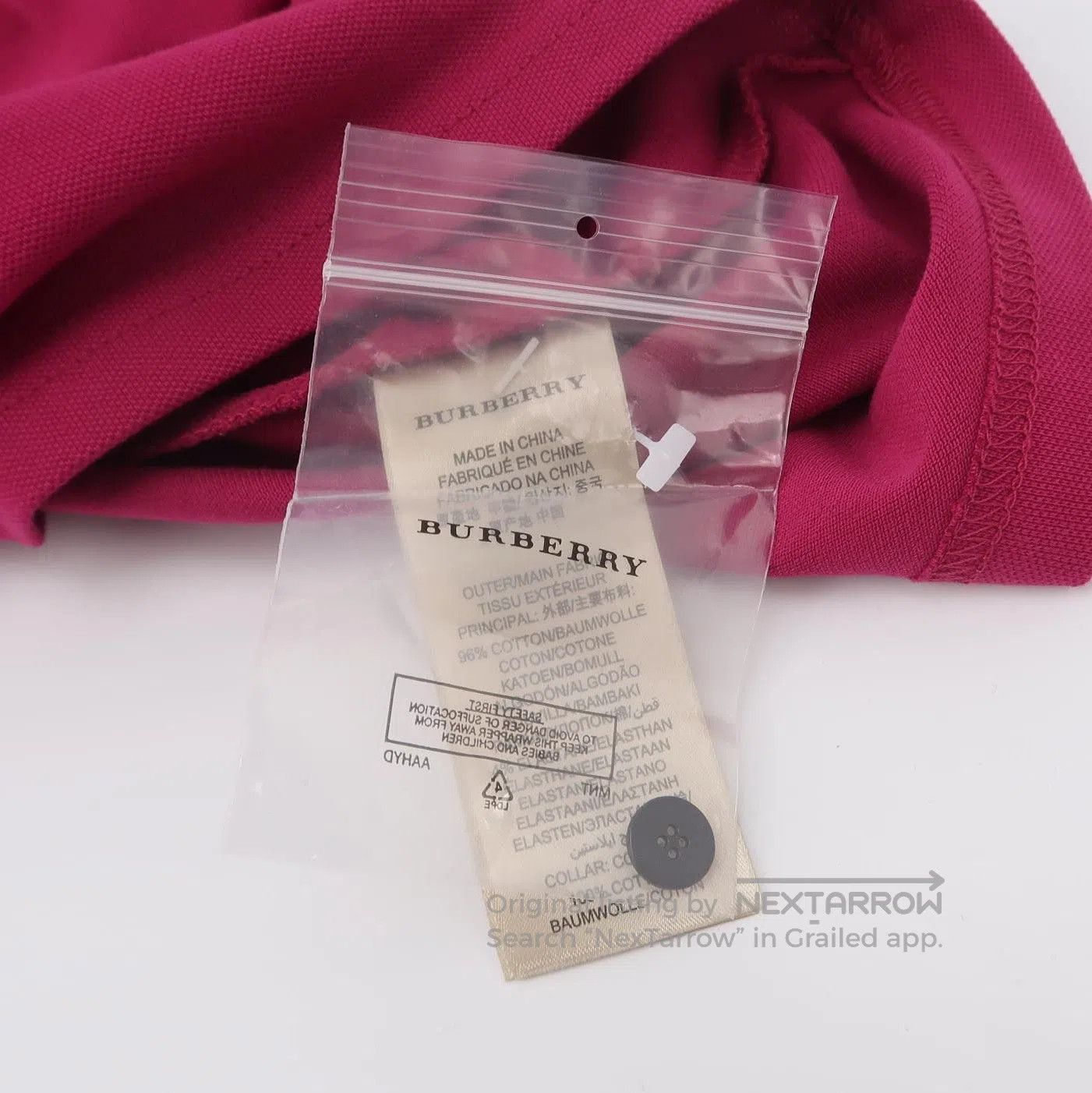 Burberry Burberry Brit Pink Cotton Logo T. Size US XS / EU 42 / 0 - 4 Thumbnail