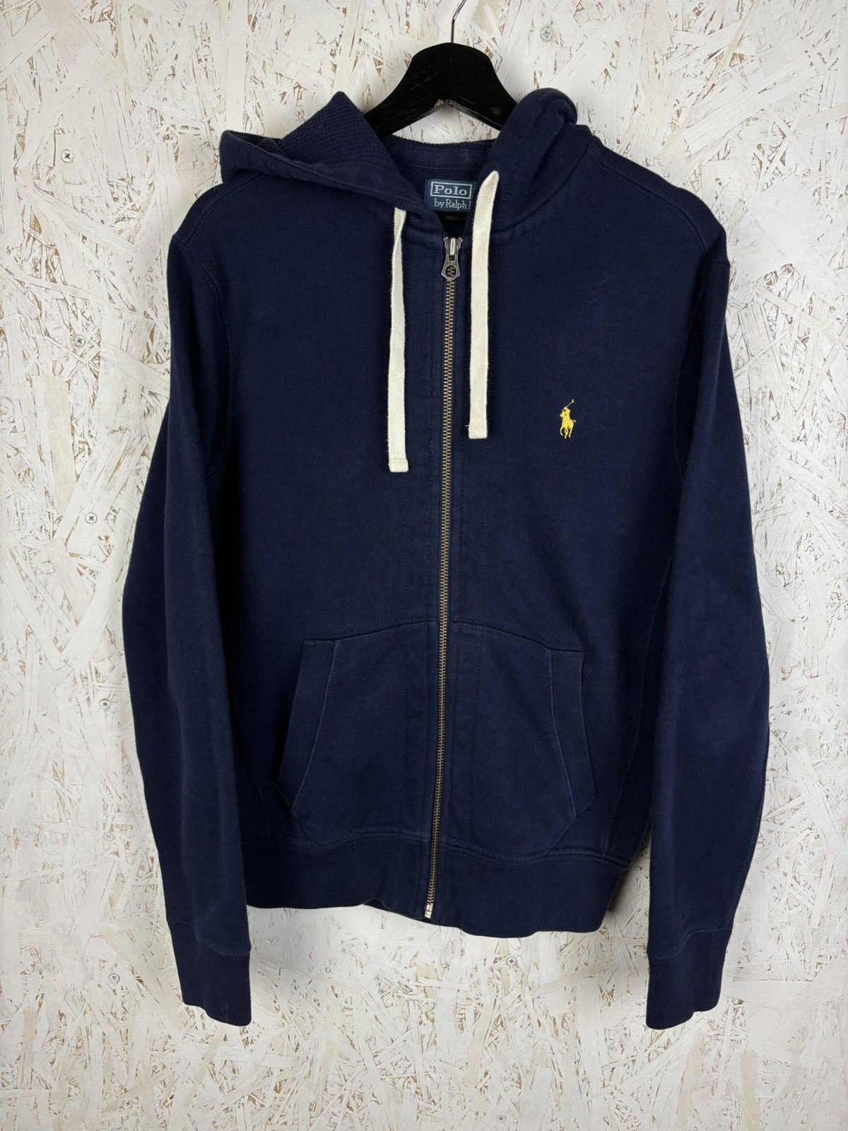 Polo Ralph Lauren Vintage Polo By Ralph Lauren Zip Hoodie Blue / Yellow Pony S Size US S / EU 44-46 / 1 - 1 Thumbnail