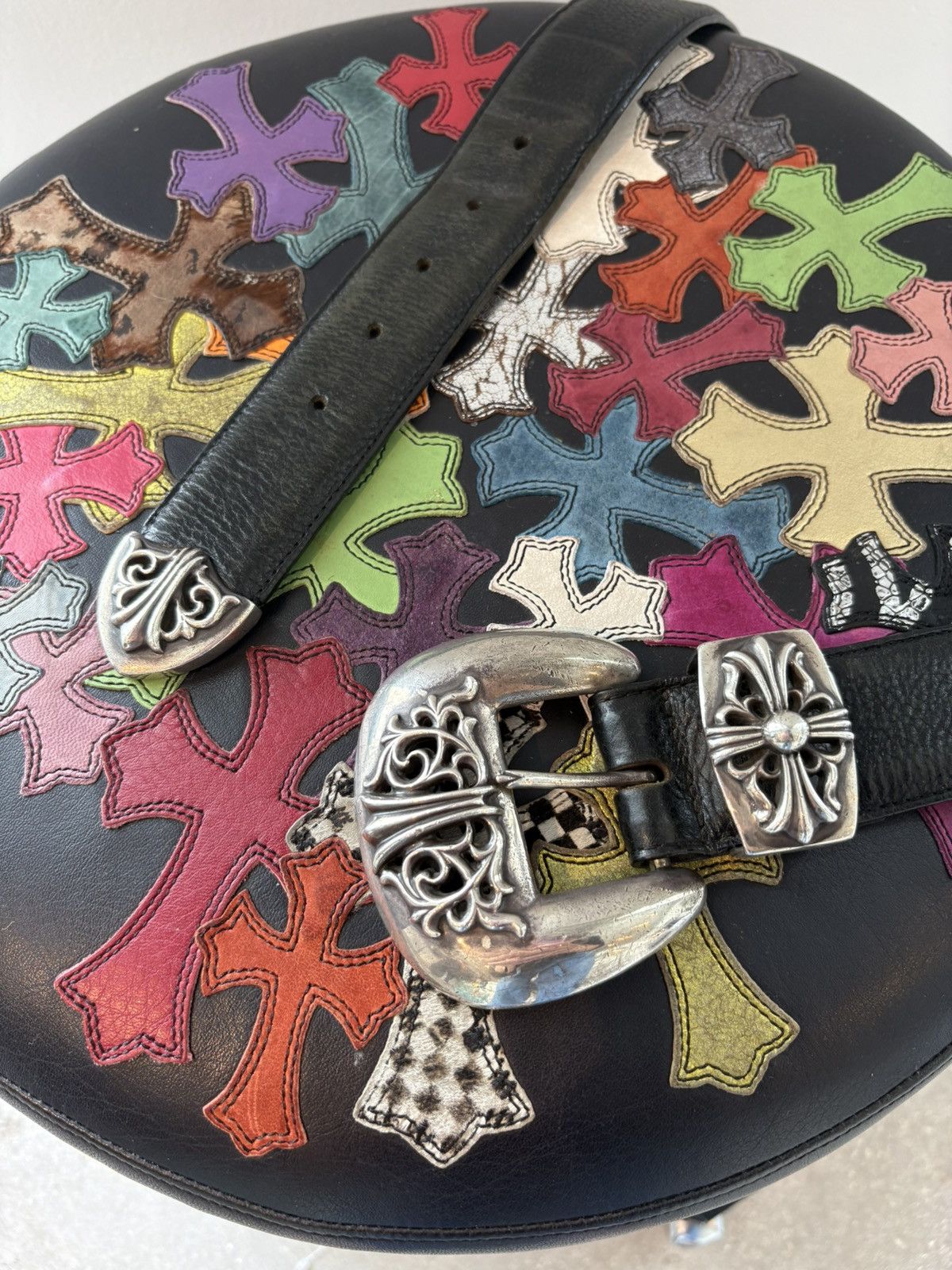 Chrome Hearts CHROME HEARTS WESTERN 3 PIECE BELT Size 34 - 2 Thumbnail