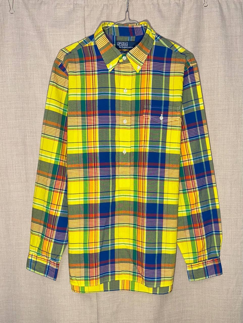 Polo Ralph Lauren Polo Ralph Lauren Men Classic Fit Madras Popover Plaid Shirt Size US M / EU 48-50 / 2 - 1 Thumbnail