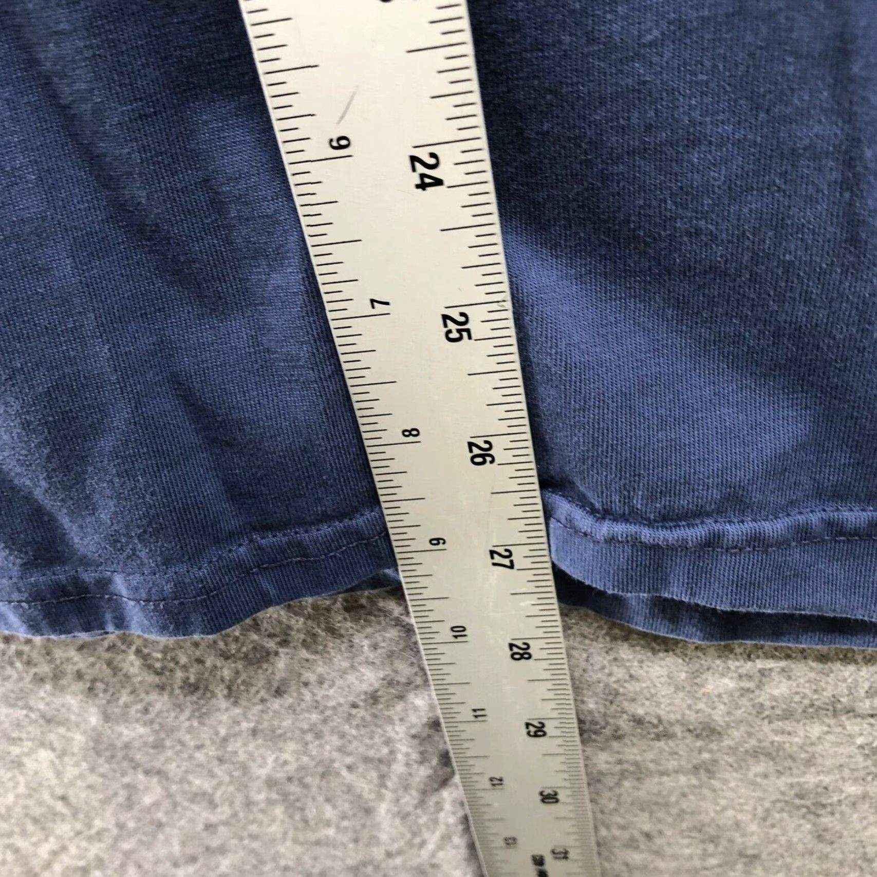 Banana Republic Banana Republic Authentic Tee Mens XL Supima Cotton Blue Short Sleeve Button Shirt Size US 36 / EU 52 - 6 Thumbnail