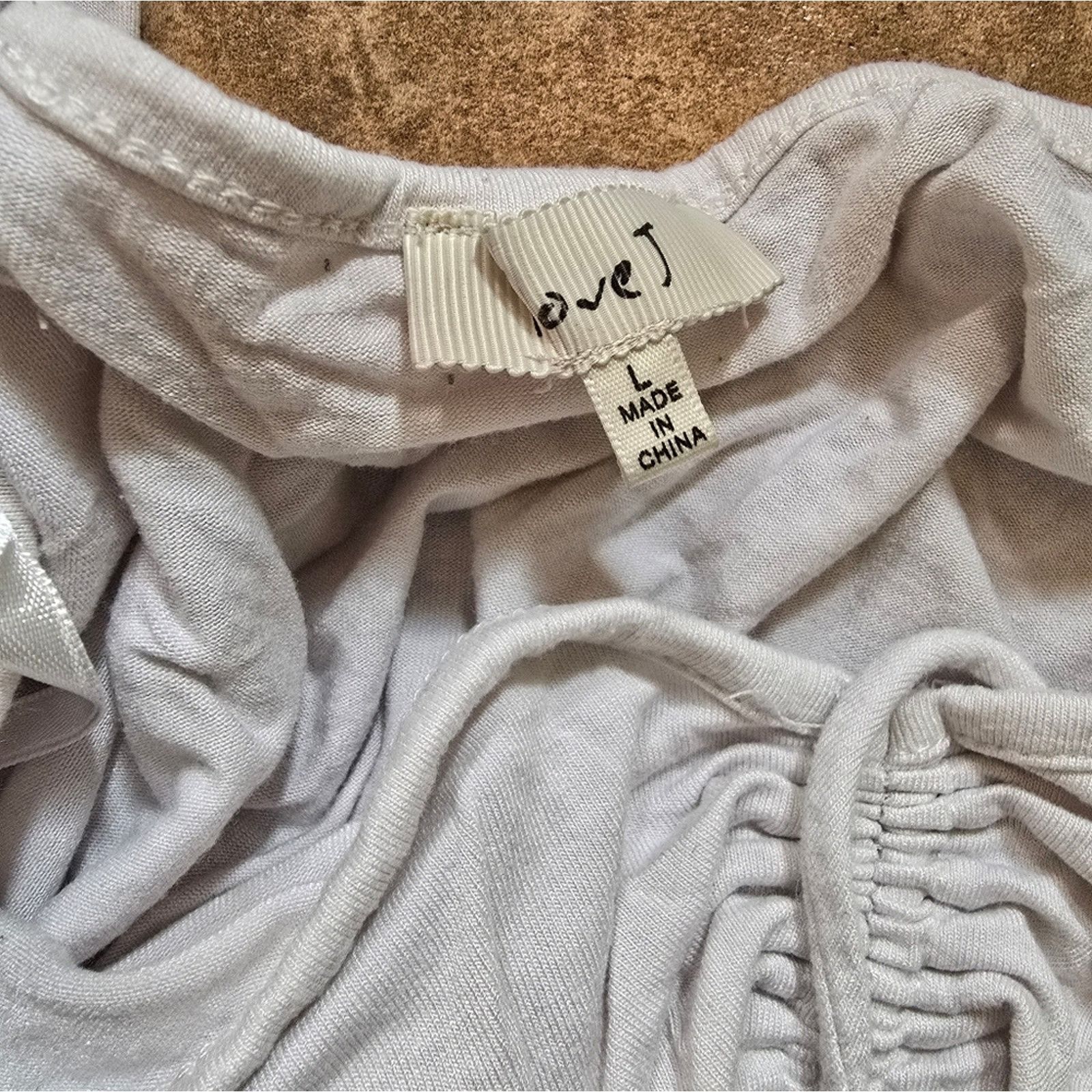 Other White Cropped LoveJ Long Sleeve Size L / US 10 / IT 46 - 3 Thumbnail