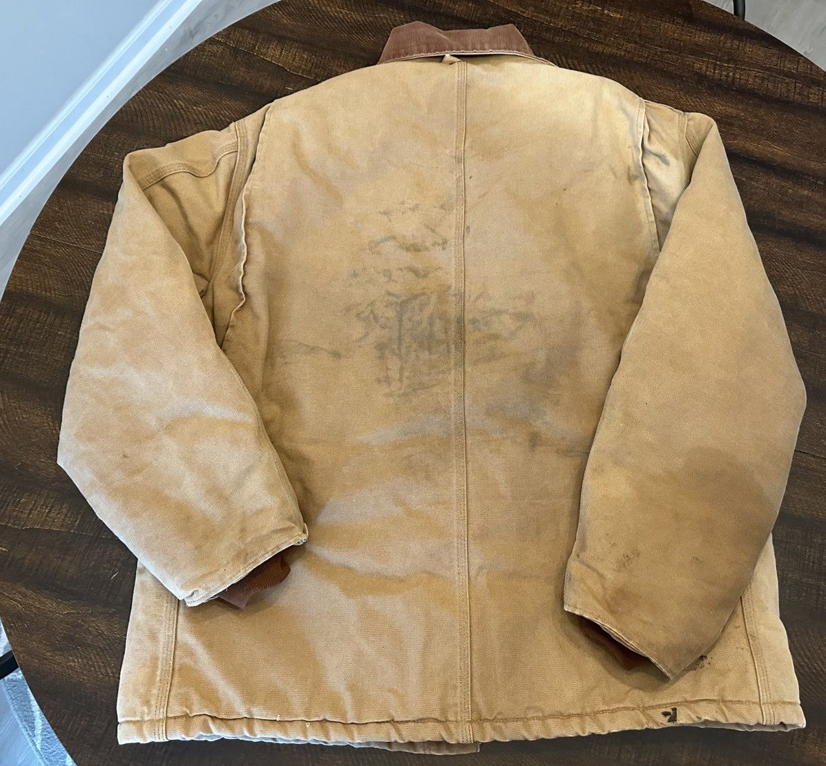 Carhartt Vtg CARHARTT C03 BRN Quilted Duck Canvas Chore Jacket USA-50 Size US XXL / EU 58 / 5 - 15 Thumbnail