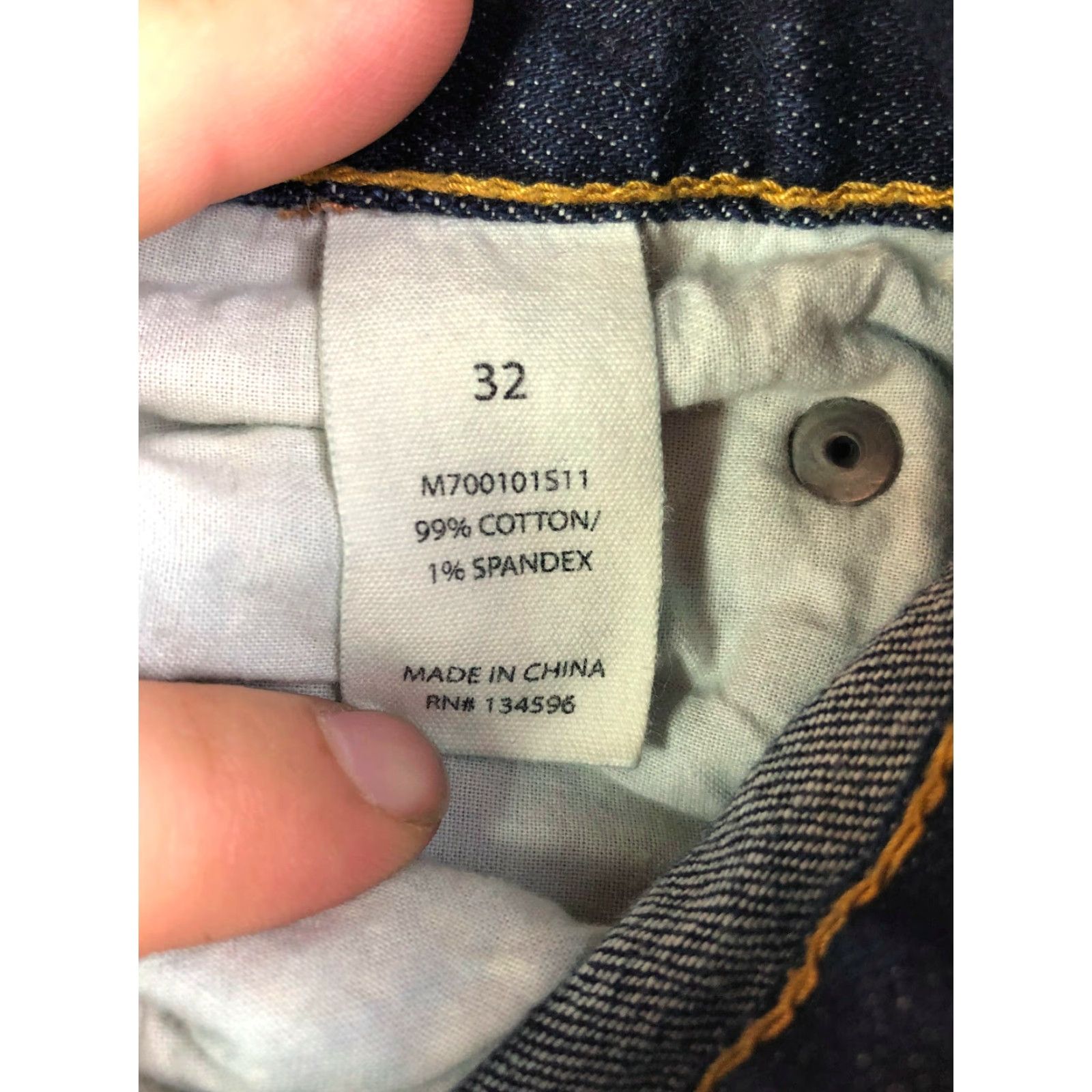 CO VINTAGE? No — Authentic Rugged Co Jeans Blue Denim Button Fly Straight Regular Women? 32 28x26 Measured Size 24" / US 00 / IT 34 - 5 Thumbnail
