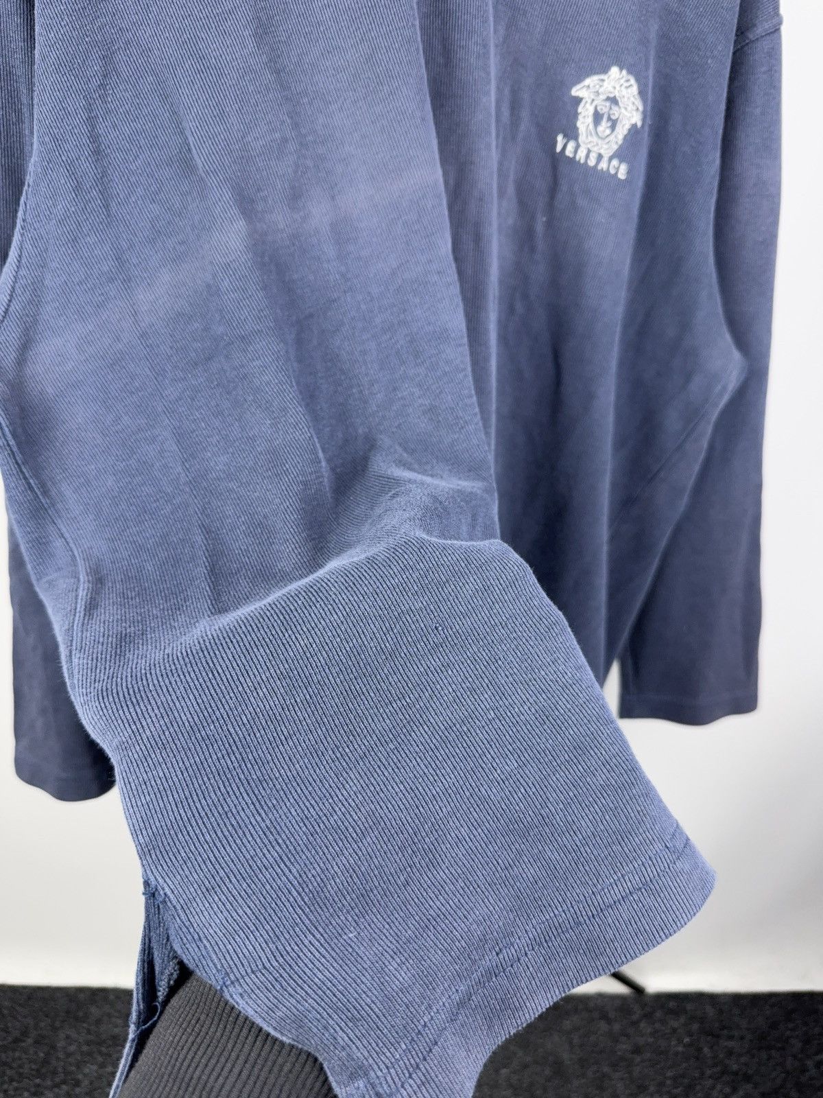 Versace Jeans Couture Vintage 90s Faded Versace Jeans Couture Medusa Knit Sweater Size US L / EU 52-54 / 3 - 8 Thumbnail