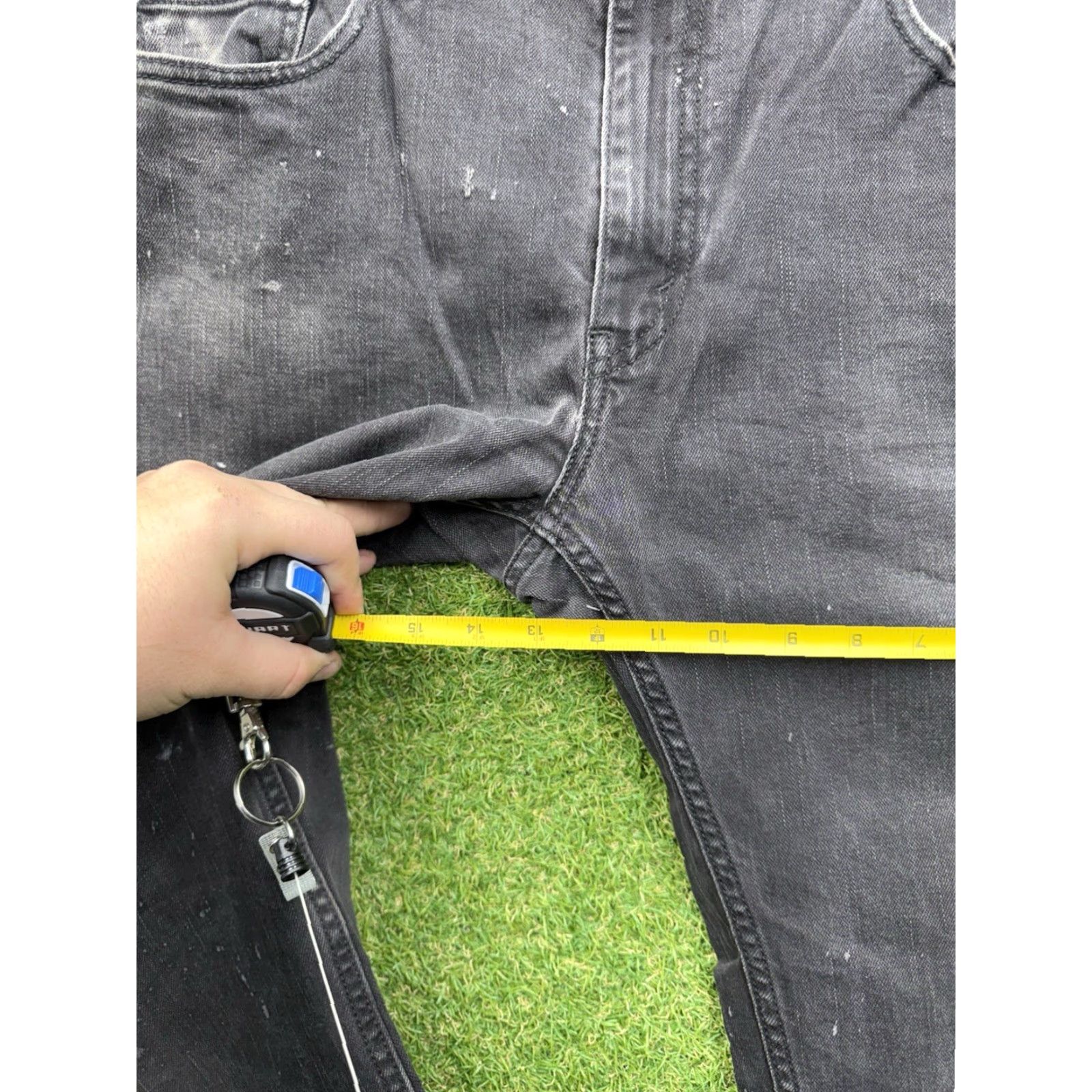 Levi's Levi's 559 Jeans Mens 36x32 Relaxed Straight Black Denim Dark Wash Workwear 90s, Grunge, USA, Faded, Baggy, Loose Mens Size US 36 / EU 52 - 3 Thumbnail