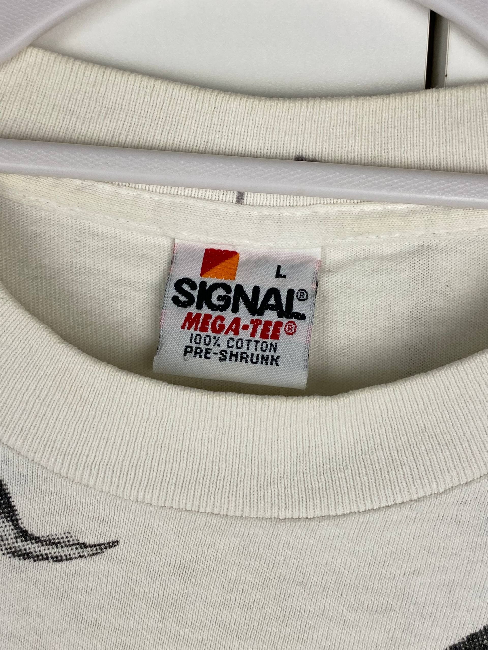 Signal Sport Vintage Habitat Dolphins 80s AOP Graphic Made in USA Tee Size US L / EU 52-54 / 3 - 3 Thumbnail