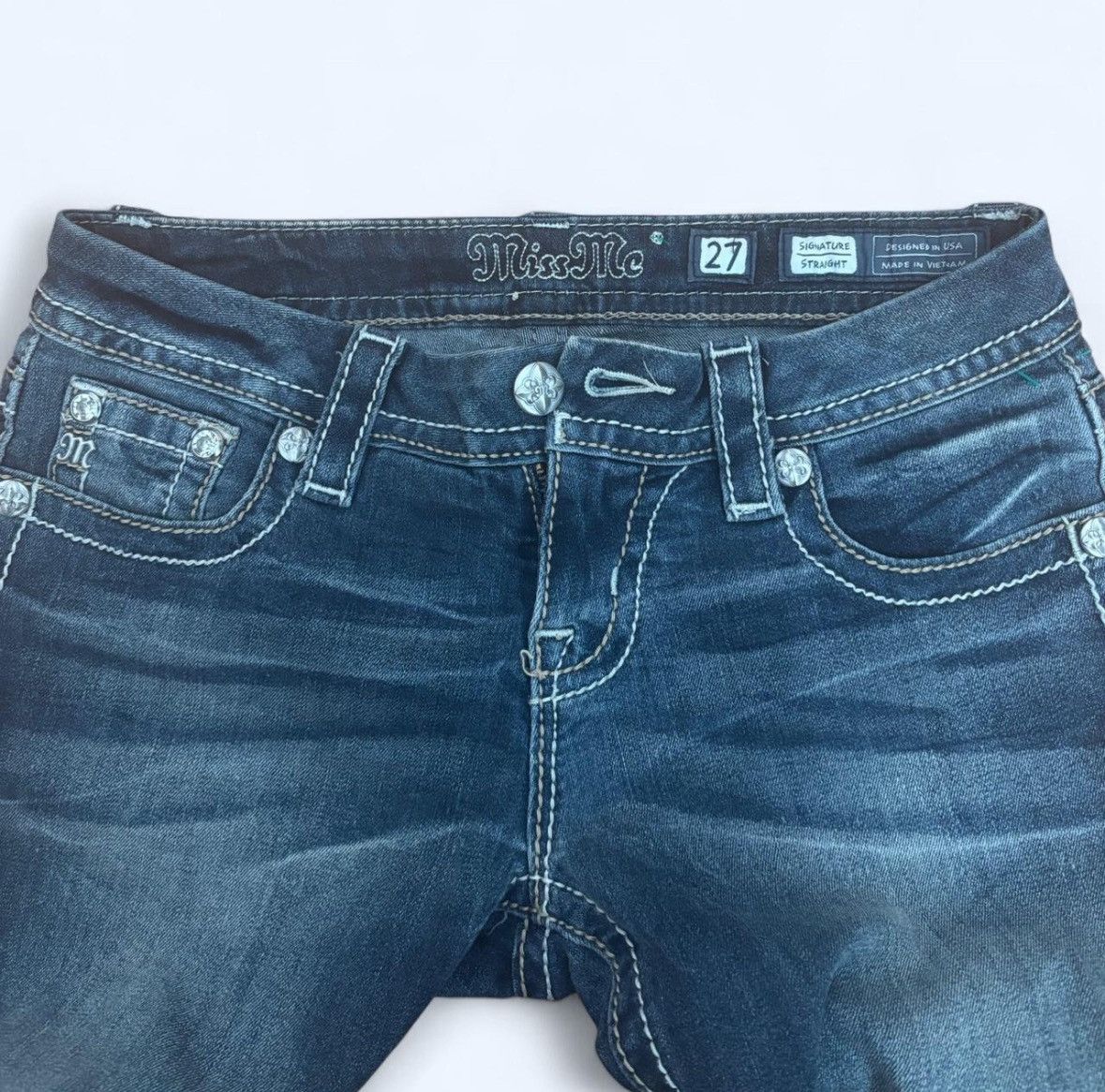 Miss Me Miss Me Vintage Jeans Size 26" / US 2 / IT 38 - 3 Thumbnail