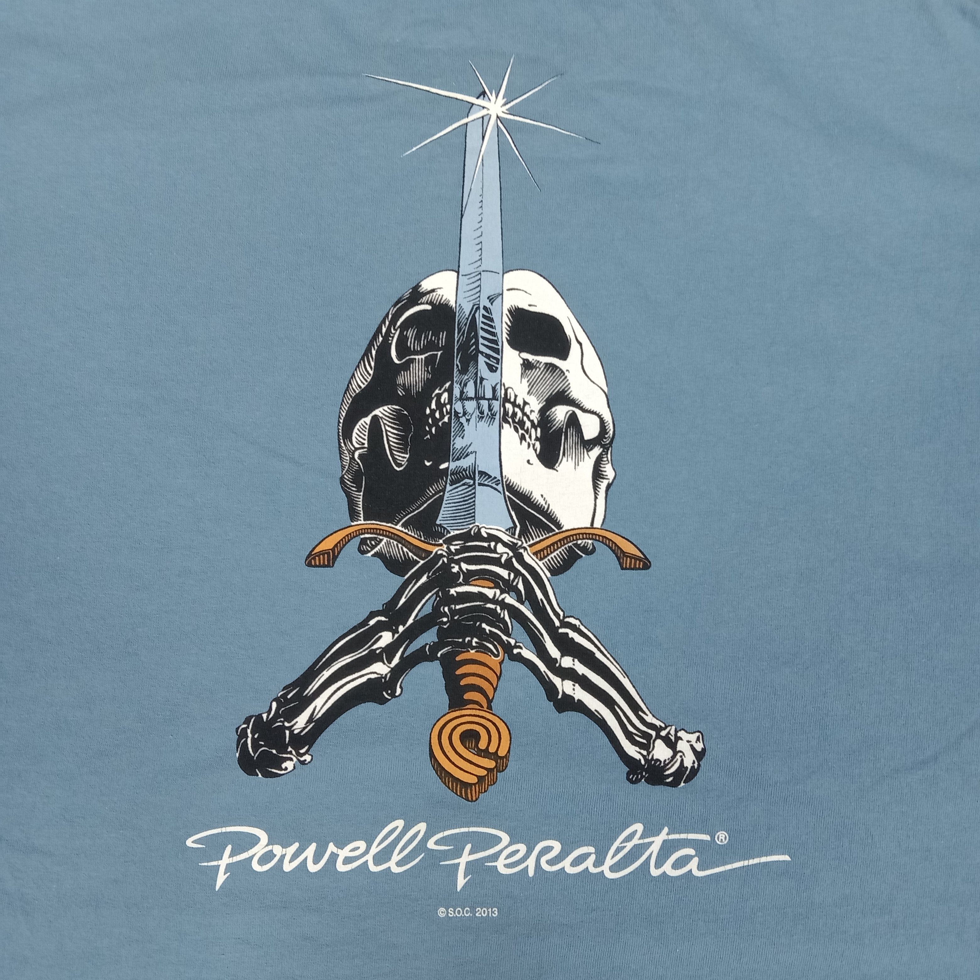 Powell Peralta × Vintage Powell & Peralta American Skateboard Brand Tshirt Size US XL / EU 56 / 4 - 2 Thumbnail
