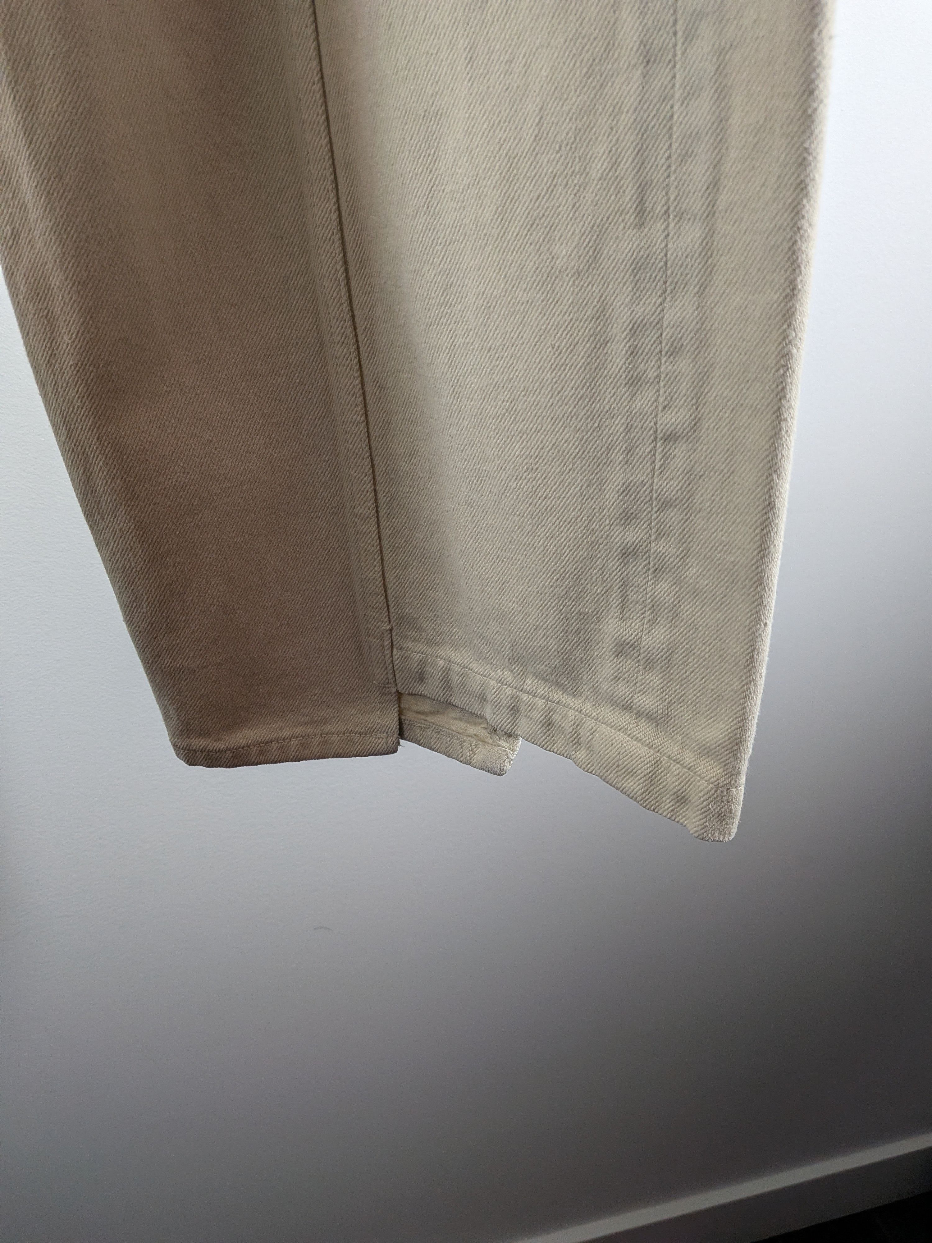 Vuja De Vuja De Diviser Denim Pants Off White Size US 30 / EU 46 - 5 Thumbnail