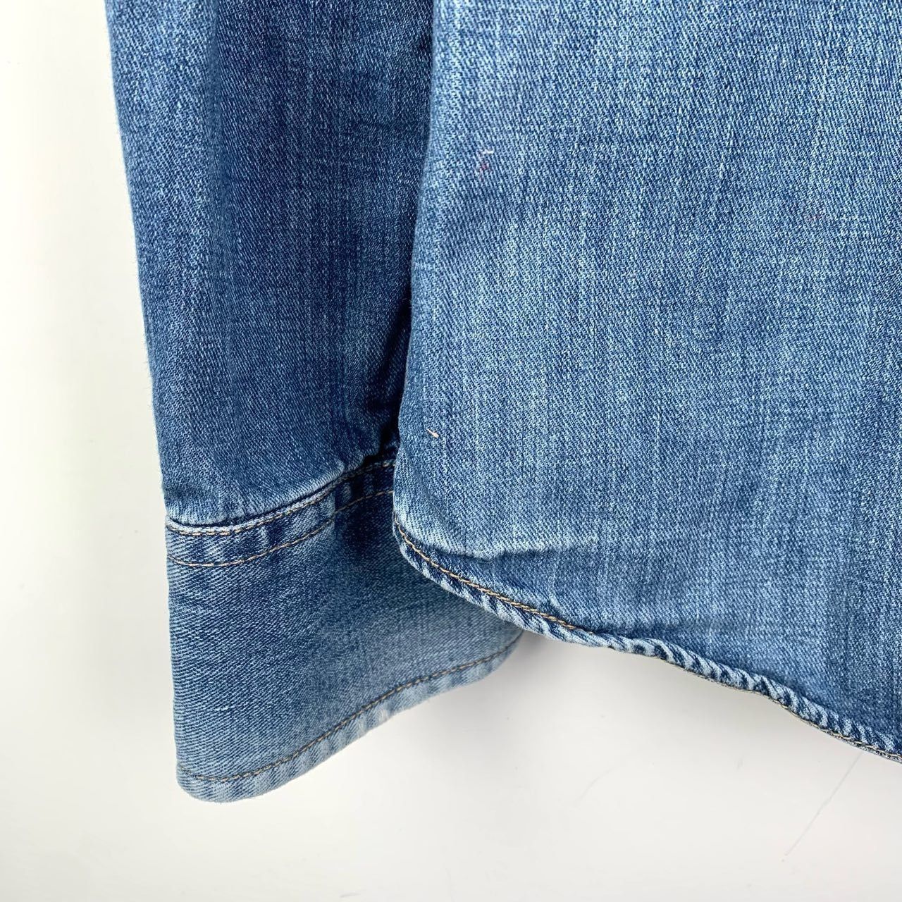 Brunello Cucinelli Brunello Cucinelli BC Washed Deep Blue Denim Cotton Long-Sle Size US M / EU 48-50 / 2 - 5 Thumbnail