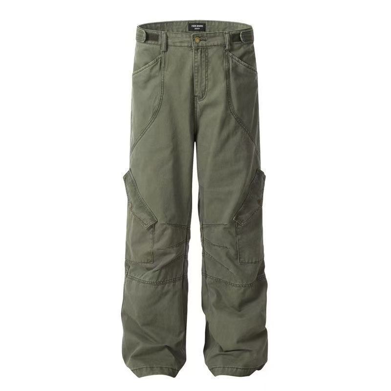 Japanese Brand × Vintage Army Green Canvas Workwear Casual Pants Size US 34 / EU 50 - 3 Thumbnail