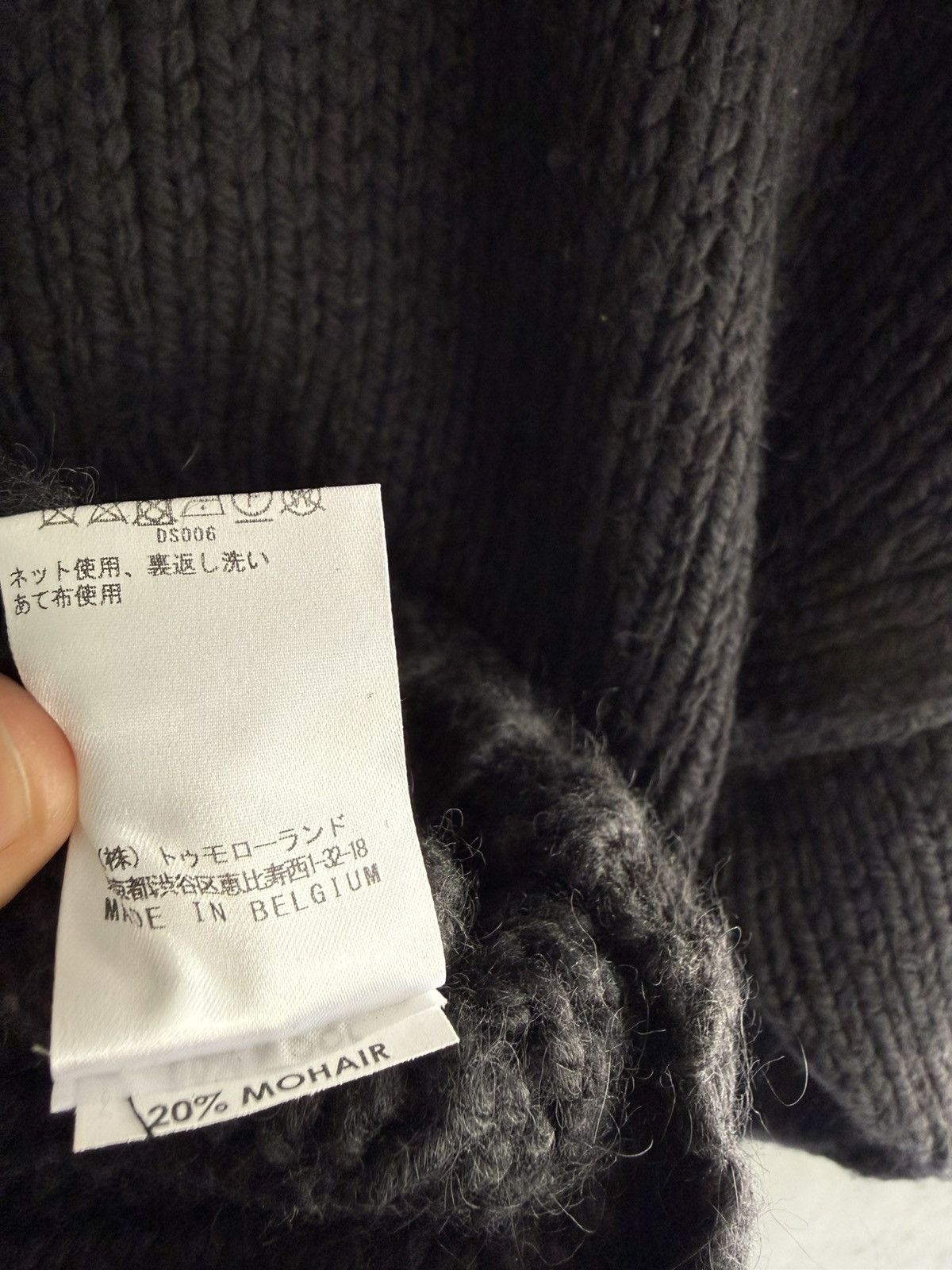 Dries Van Noten DRIES VAN NOTEN Archive Oversized Black Wool Mohair Knit Size US S / EU 44-46 / 1 - 9 Thumbnail