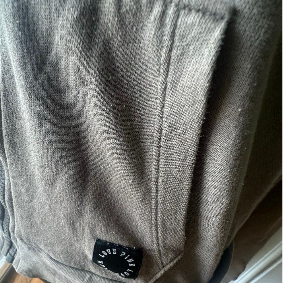 Pink Victoria’s Secret Pink Beige Full-Zip Hoodie – Floral Size S Size S / US 4 / IT 40 - 3 Thumbnail