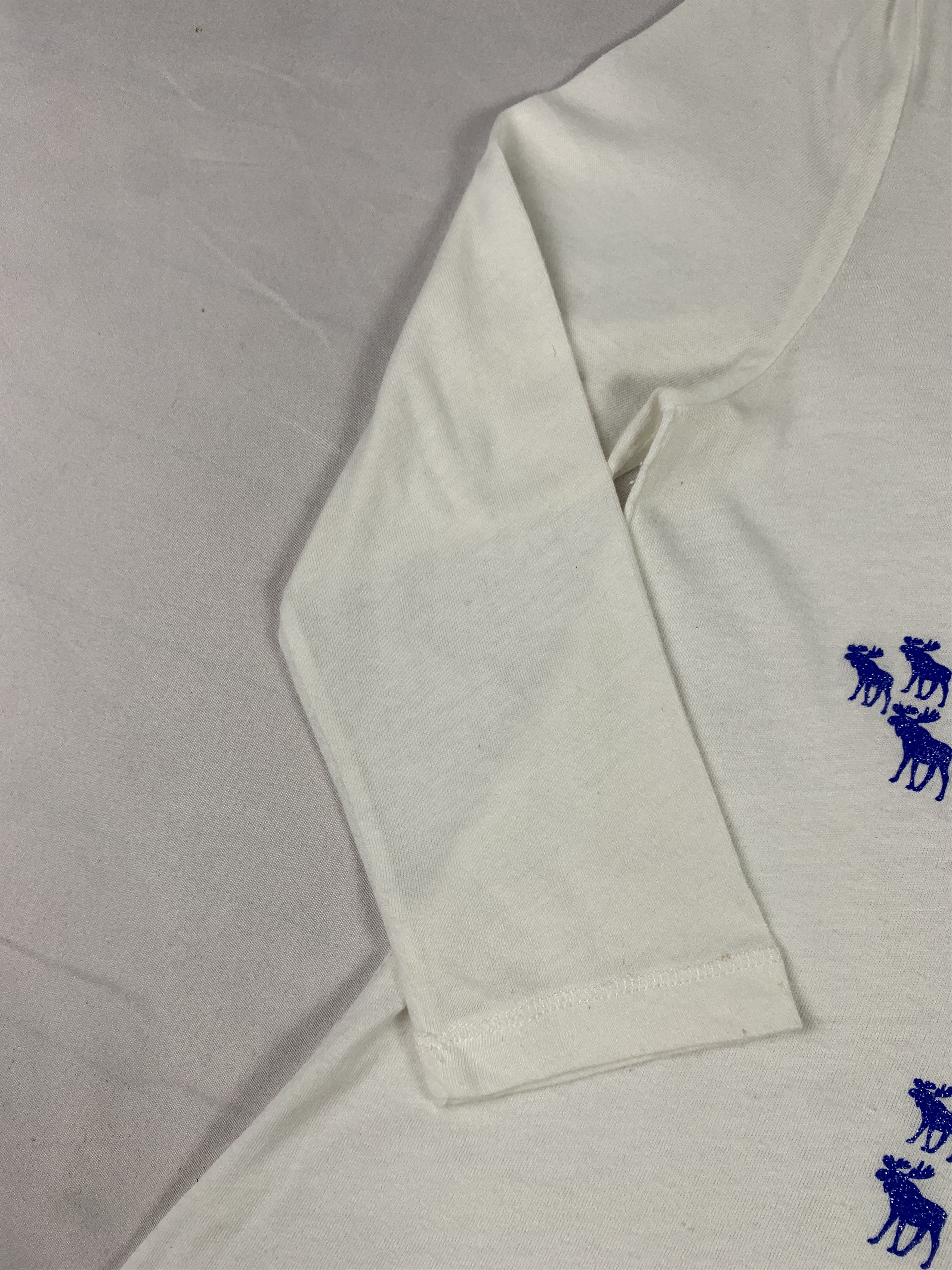 Abercrombie & Fitch Abercrombie & Fitch White Star Moose Tee (S) Size S / US 4 / IT 40 - 5 Thumbnail