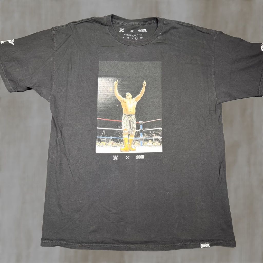 Vintage WWE Iron Sheik Rook Shirt Mens XL Black Wrestling Graphic Tee Limited Edition Size US XL / EU 56 / 4 - 1 Thumbnail