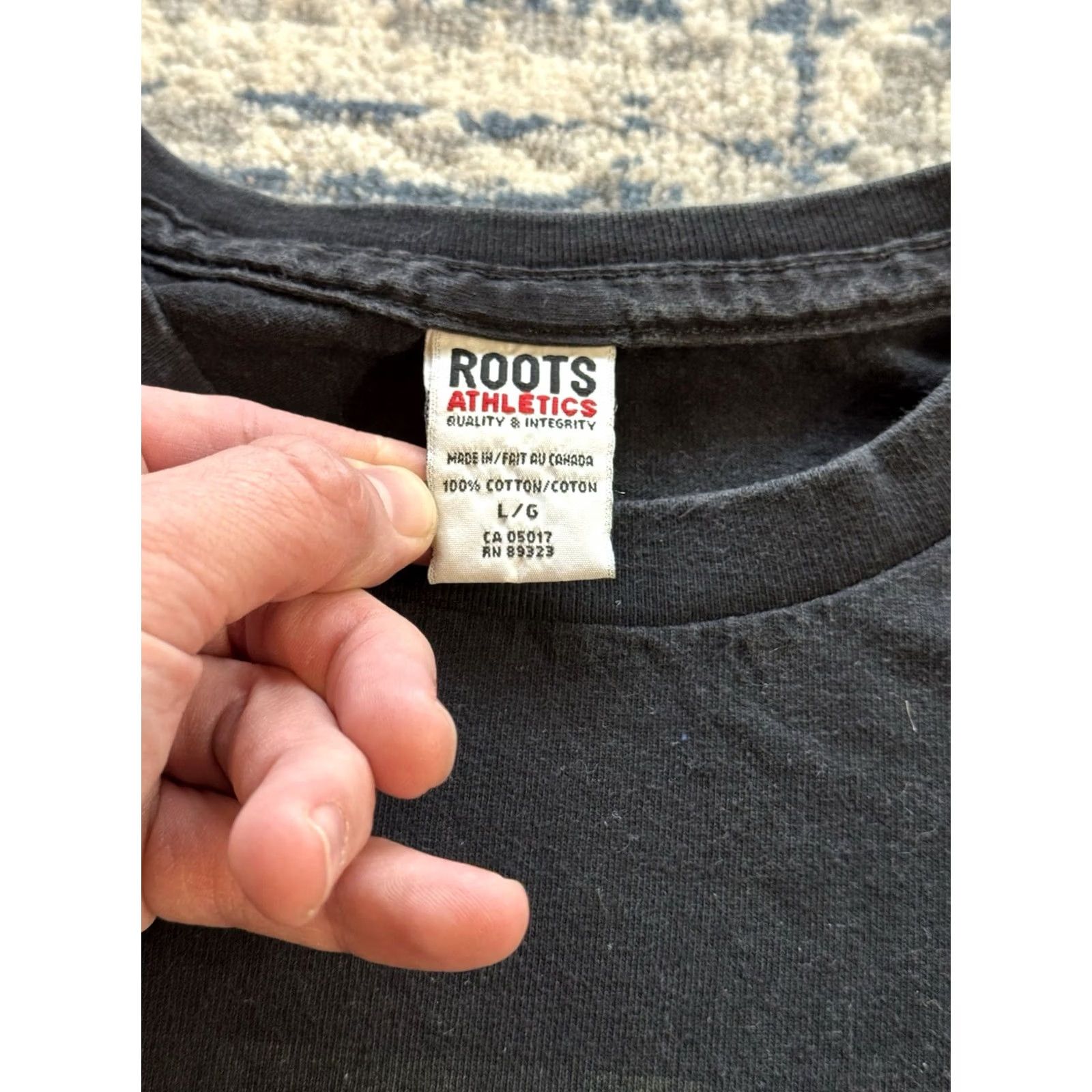 Roots VINTAGE Roots Athletics T-Shirt Black Graphic Print Crew Neck Short Sleeve 2000s Canada Men XL Size Regular Logo 2000-2009 Art Movie Size US XL / EU 56 / 4 - 6 Thumbnail