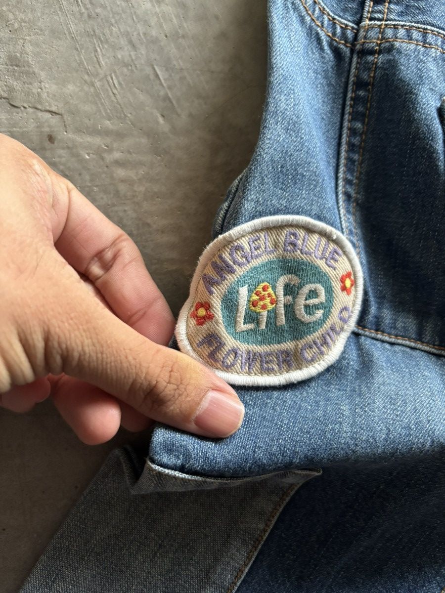 20471120 × Angel Blue × Hysteric Glamour ANGEL BLUE flare japanese reconstruct patches embroidery Size 26" / US 2 / IT 38 - 8 Thumbnail