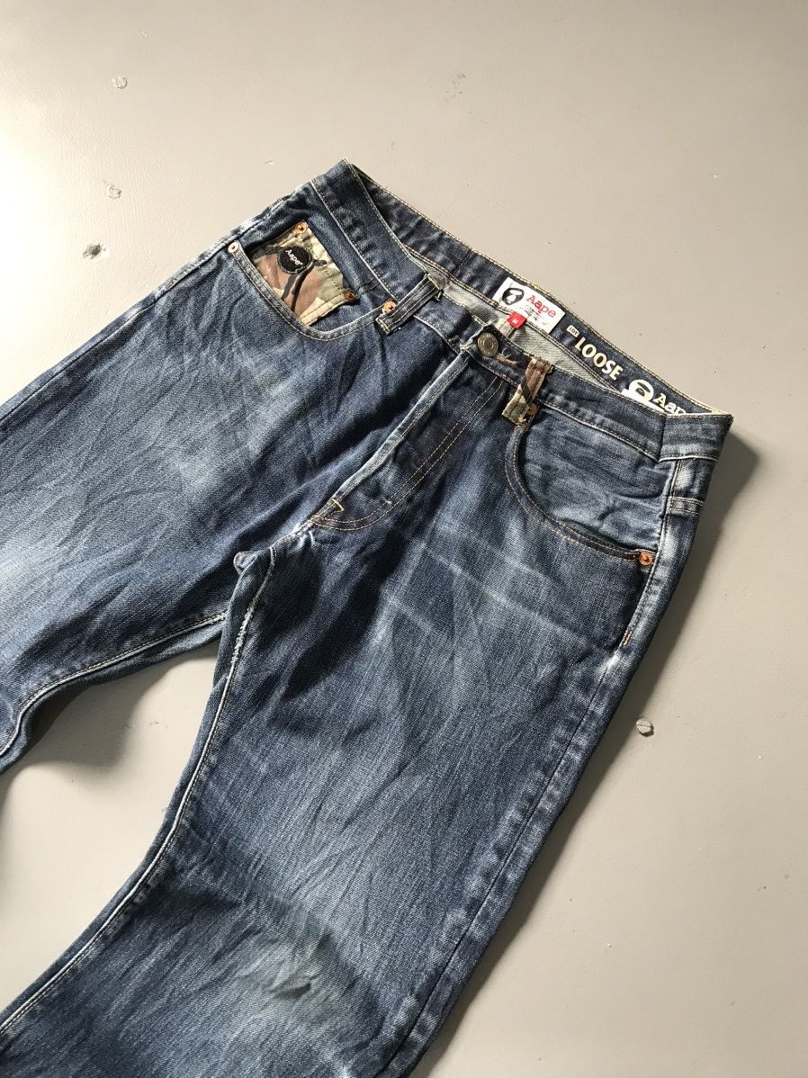Aape × Vintage Vintage bathing aape army print denim Size US 33 - 6 Thumbnail