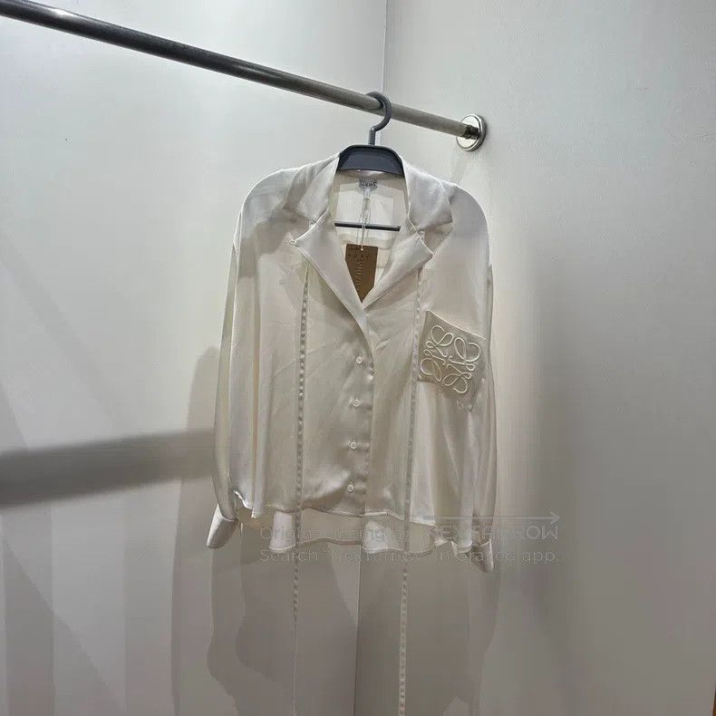 Loewe Loewe Logo Embroidered Ribbon Shirt Size XS / US 0-2 / IT 36-38 - 1 Thumbnail