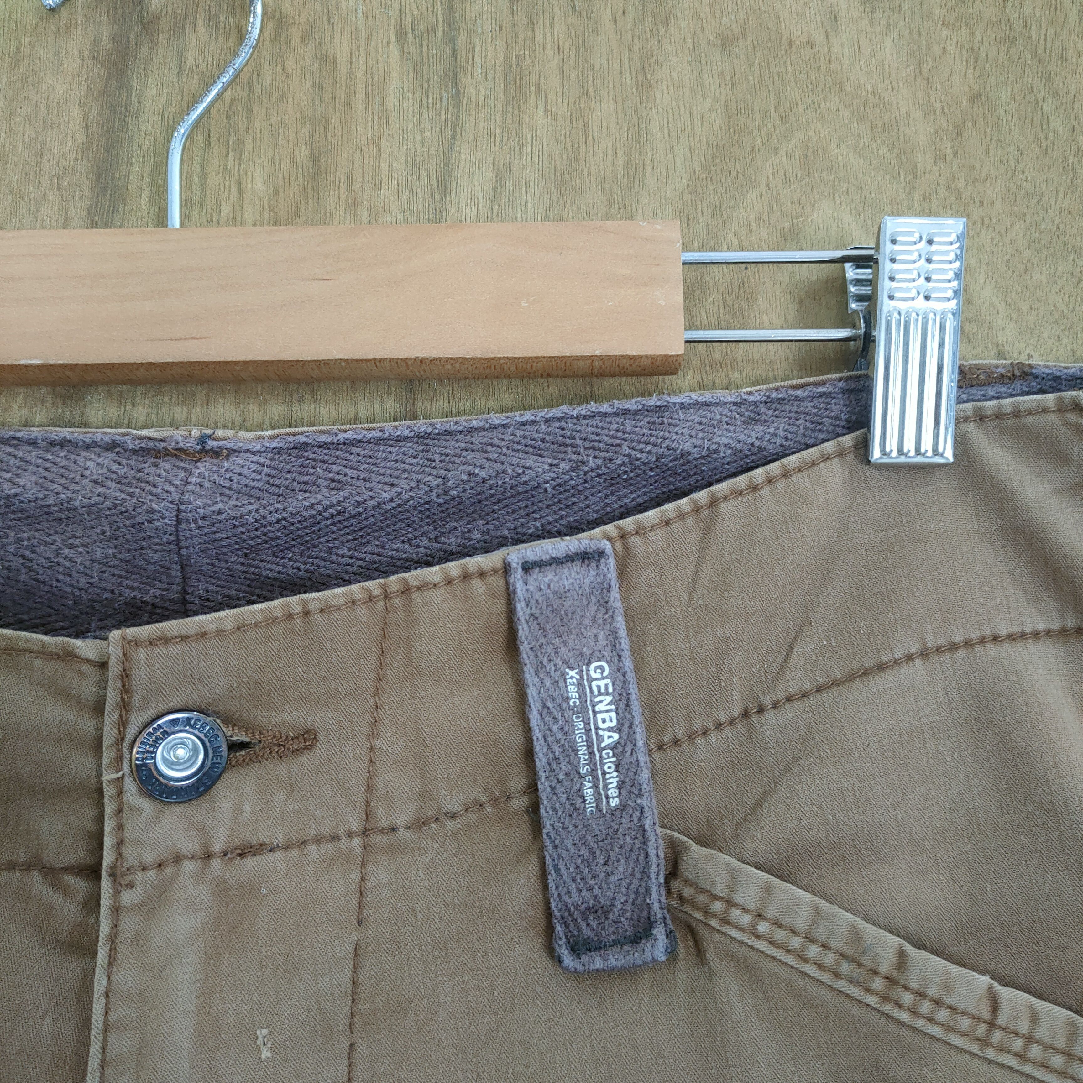 Japanese Brand VINTAGE GENBA BROWN FADED CARGO PANTS Size US 30 / EU 46 - 6 Thumbnail
