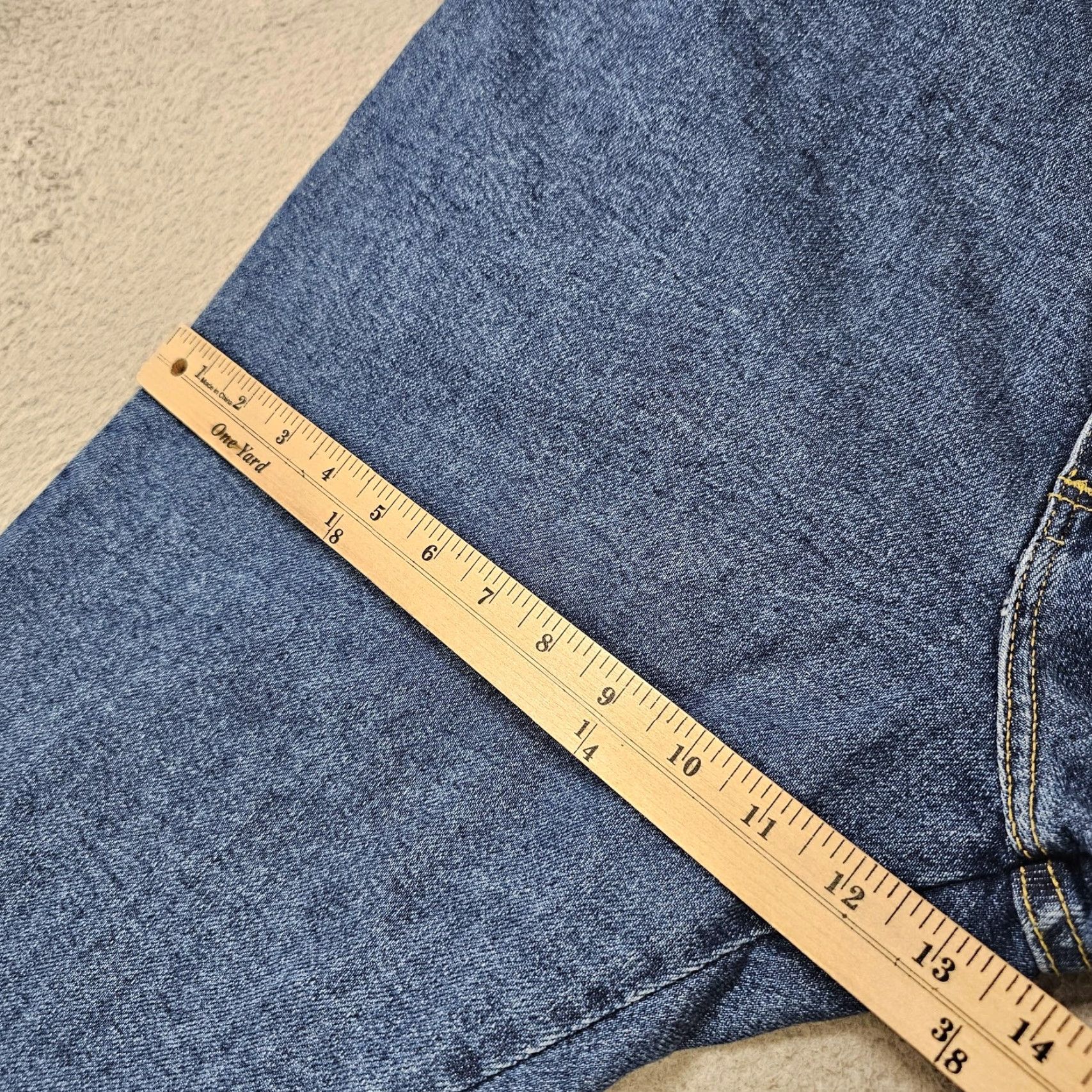 Lee Lee Regular Fit Straight Leg Jeans Mens 40x32 Blue Stretch High Rise Denim Size US 40 / EU 56 - 6 Thumbnail