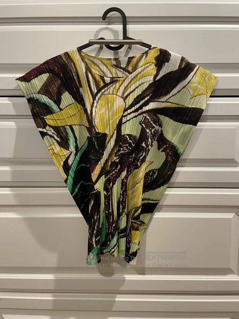 Issey Miyake Issey Miyake Yellow Ruched Short-Sleeve T-shirt Size M / US 6-8 / IT 42-44 - 2 Thumbnail