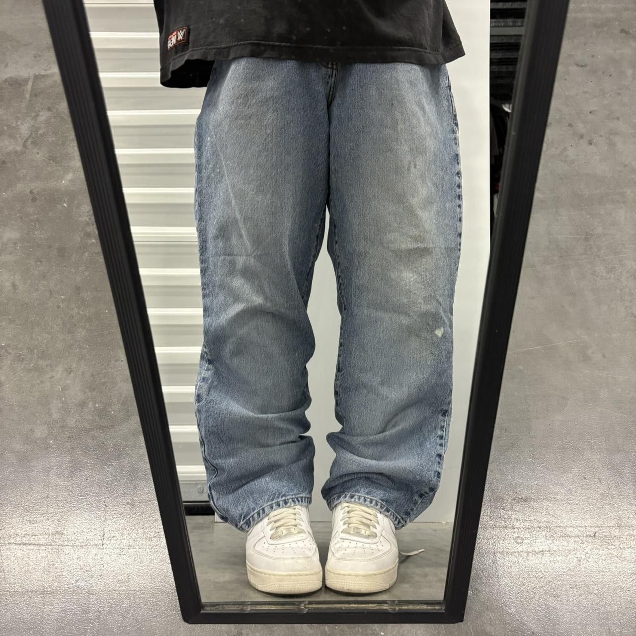 American Eagle Outfitters Crazy Vintage Y2K/2000s Baggy Streetwear Style American Eagle Medium Blue Wash Denim Jeans! Size US 36 / EU 52 - 1 Thumbnail