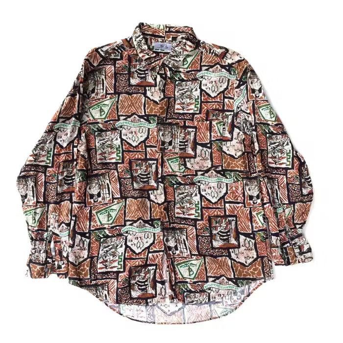 image of Art x Vintage Fleet Flag Hawaii Design All Overprint Shirt, Men's (Size Medium)