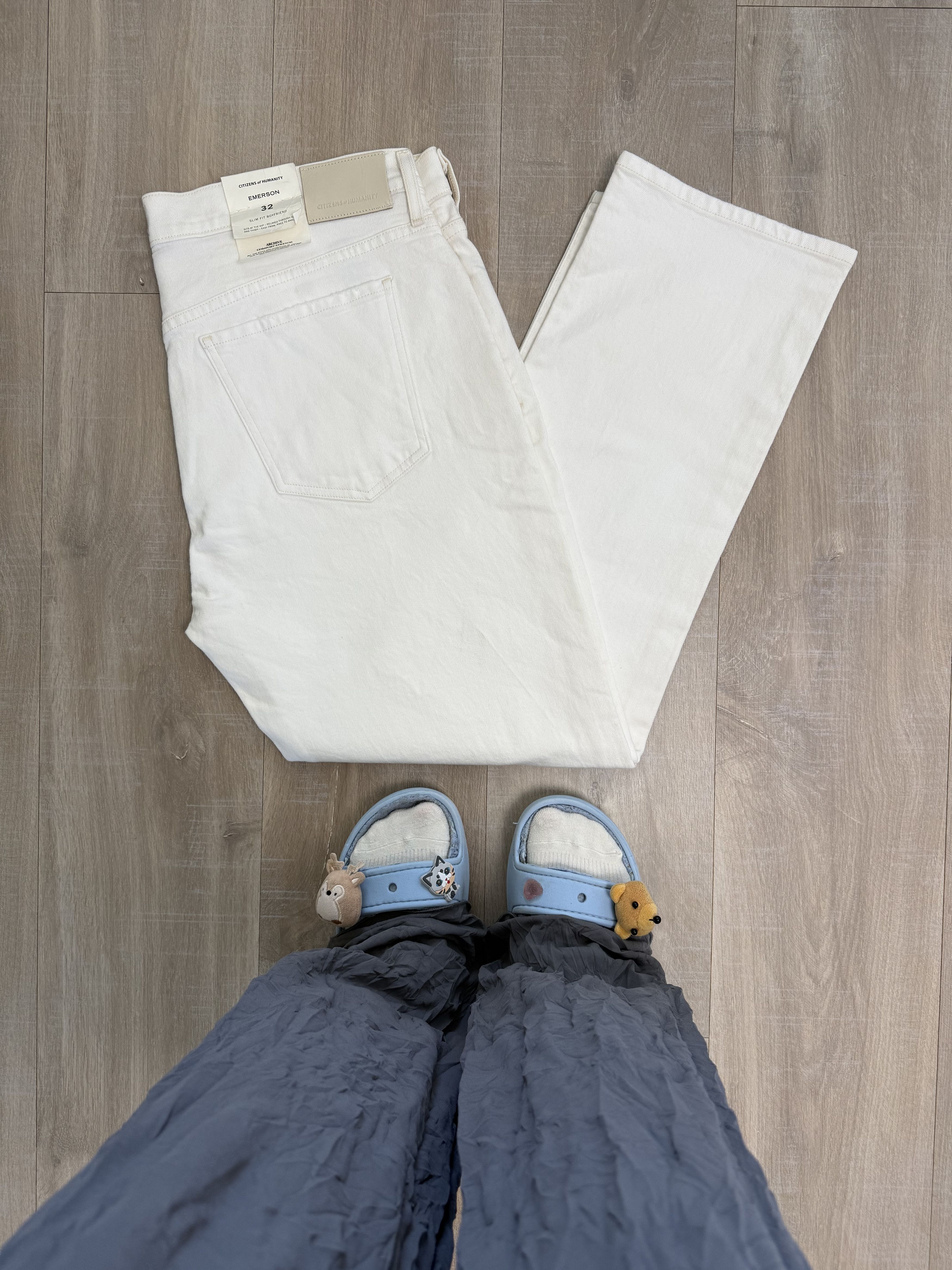 Citizens Of Humanity Citizens of Humanity Jeansy Boyfriend Emerson Size 32 White Size US 38 / EU 54 - 1 Thumbnail