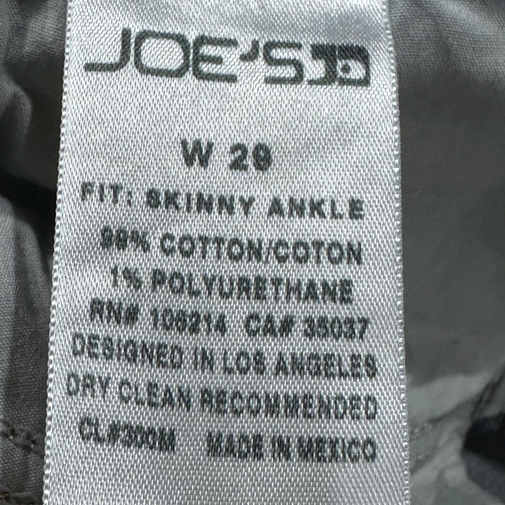 Vintage Joes Jeans Womens Jeans 29 Blue Skinny Ankle Distressed Stretch Denim Cotton Size 29" - 2 Thumbnail