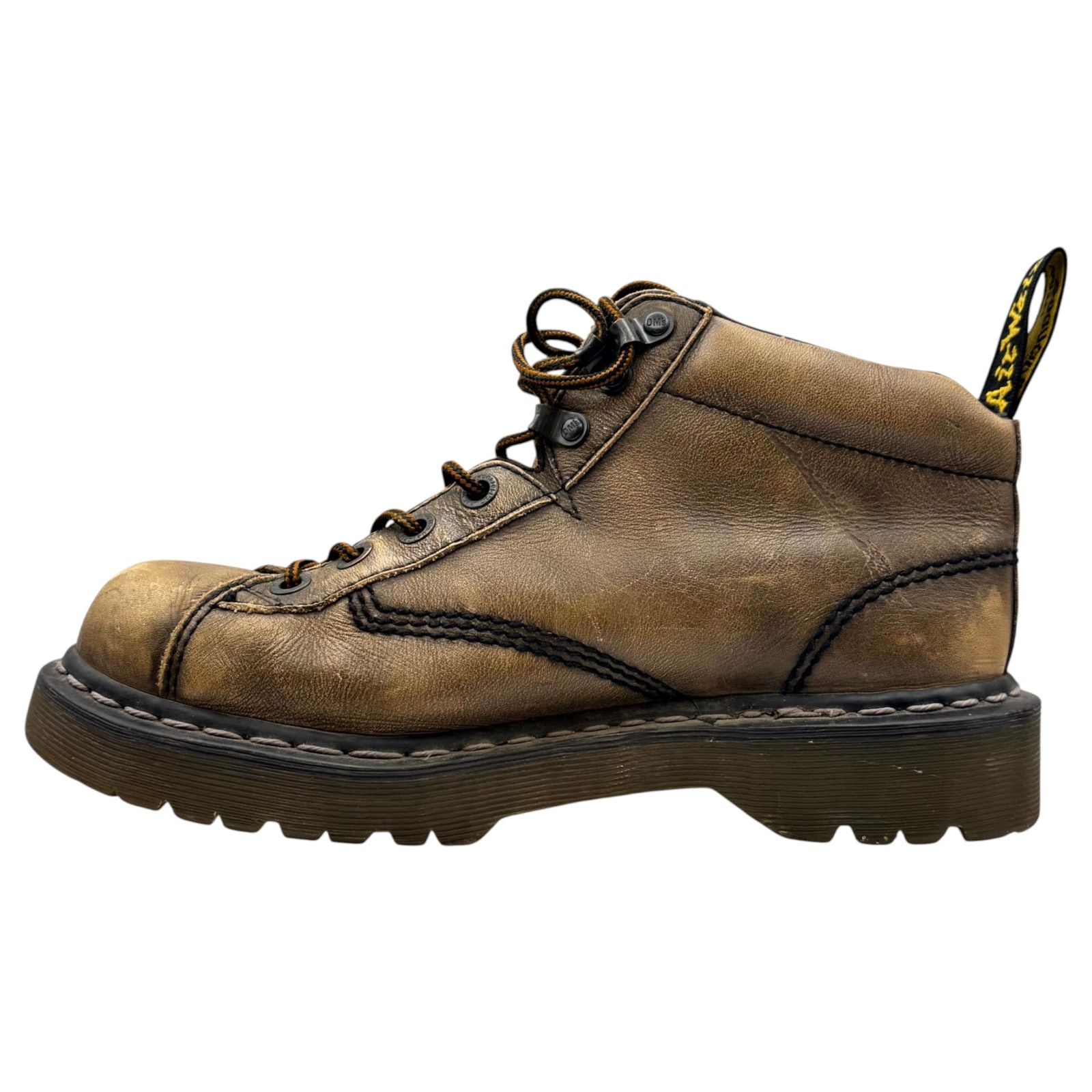 Dr. Martens Dr Martens Work Boots Leather Distressed Brown Grunge 8 Size US 8 / EU 41 - 3 Thumbnail