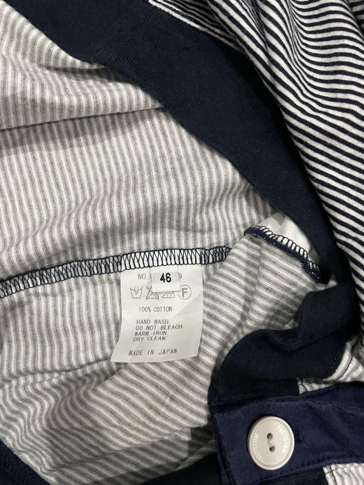 FACTOTUM FACTOTUM KNIT CARDIGAN STRIPE RARE 🔥 Size US L / EU 52-54 / 3 - 8 Thumbnail