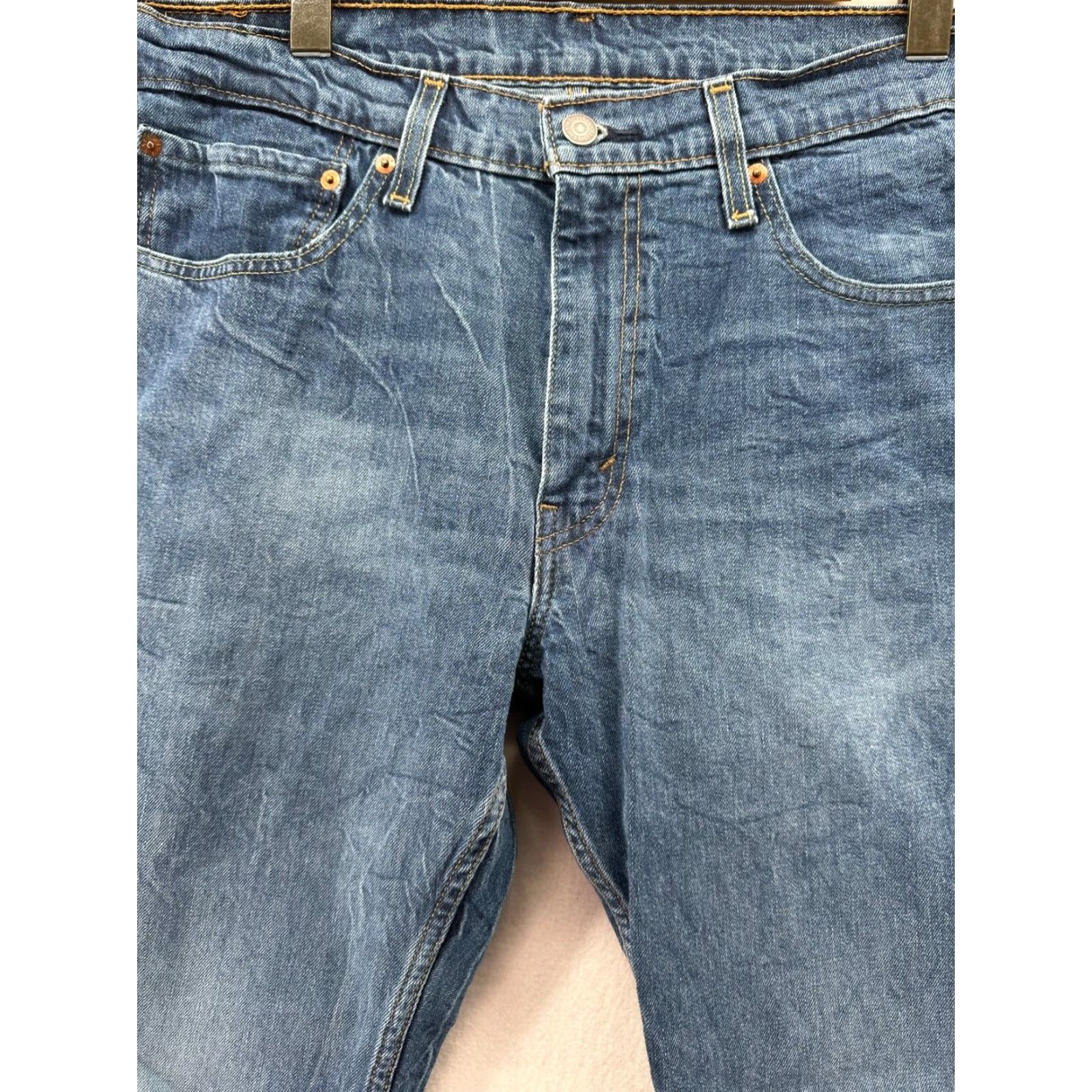Levi's Levis Jeans 36x32 Mens Blue 527 Straight American Western Dark Wash Faded Denim Size US 36 / EU 52 - 4 Thumbnail