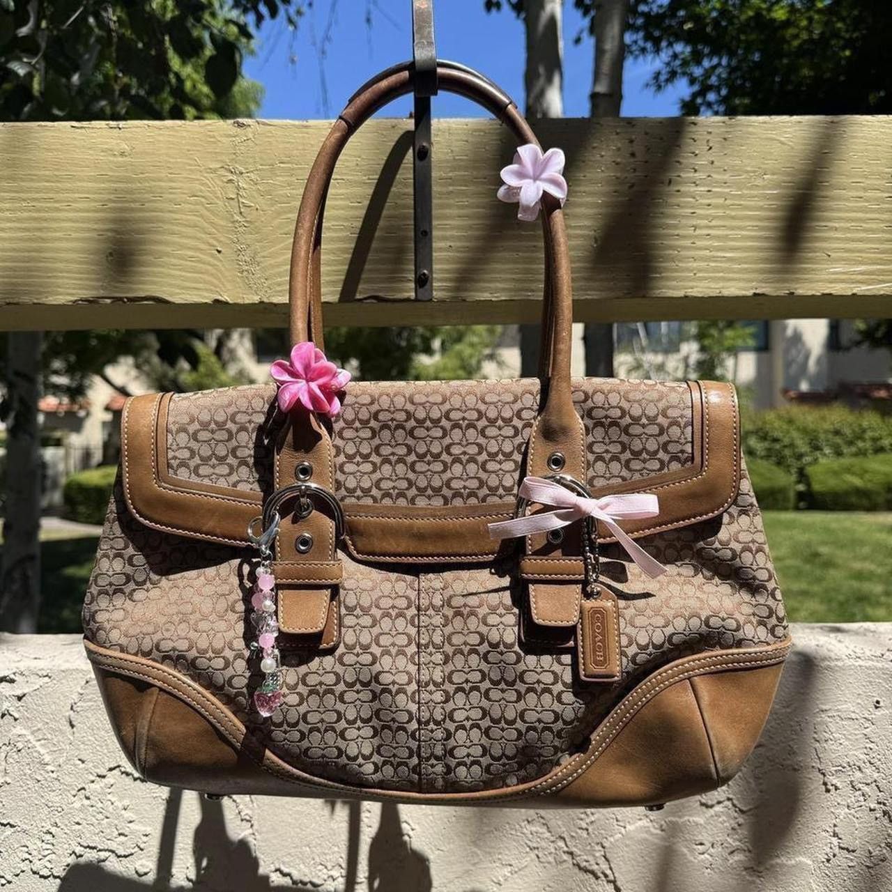 Coach Vintage Y2k Coach Mini Signature Soho Shoulder Buckle Bag