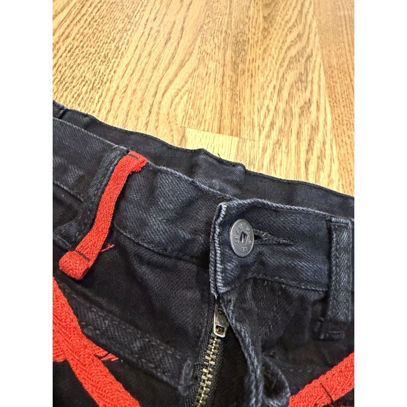 Vintage VINTAGE Marithe Francois Girbaud Jeans Men 34 Jeans Denim 33x33 90s Hip Hop Straight 5-Pocket Mens Black Dark Wash Y2K Vintage Size US 34 / EU 50 - 5 Thumbnail