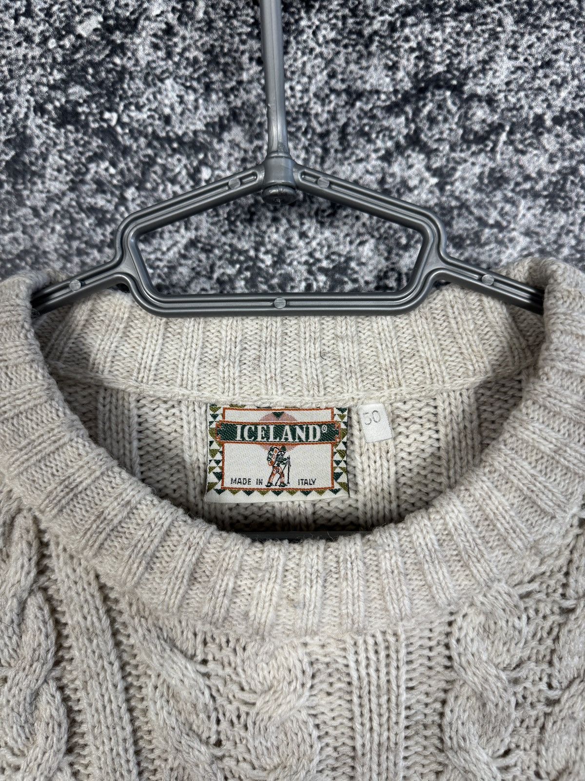 Other Iceland Cable Knit Sweater Pullower Italy Vintage Size 50 Size US XL / EU 56 / 4 - 7 Thumbnail