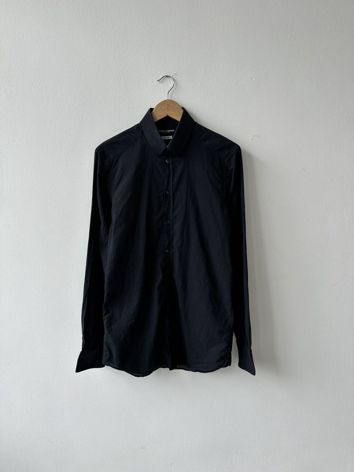 Dolce & Gabbana Dolce & Gabbana Black Gold Collection Shirt, Slim Fit Size US S / EU 44-46 / 1 - 1 Thumbnail