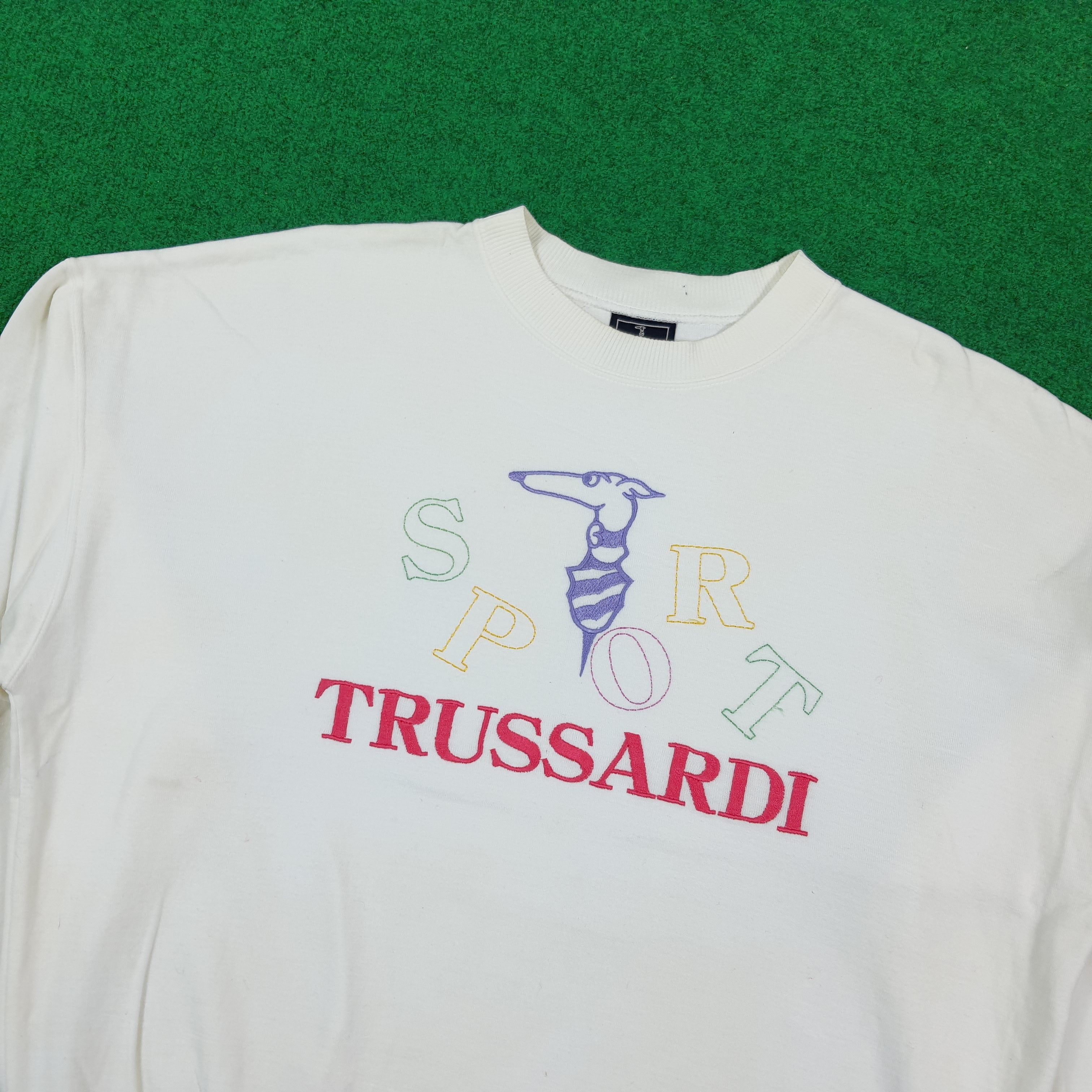Trussardi Vintage Trussardi Sport Designer Pullover C308N20 Size US M / EU 48-50 / 2 - 2 Thumbnail