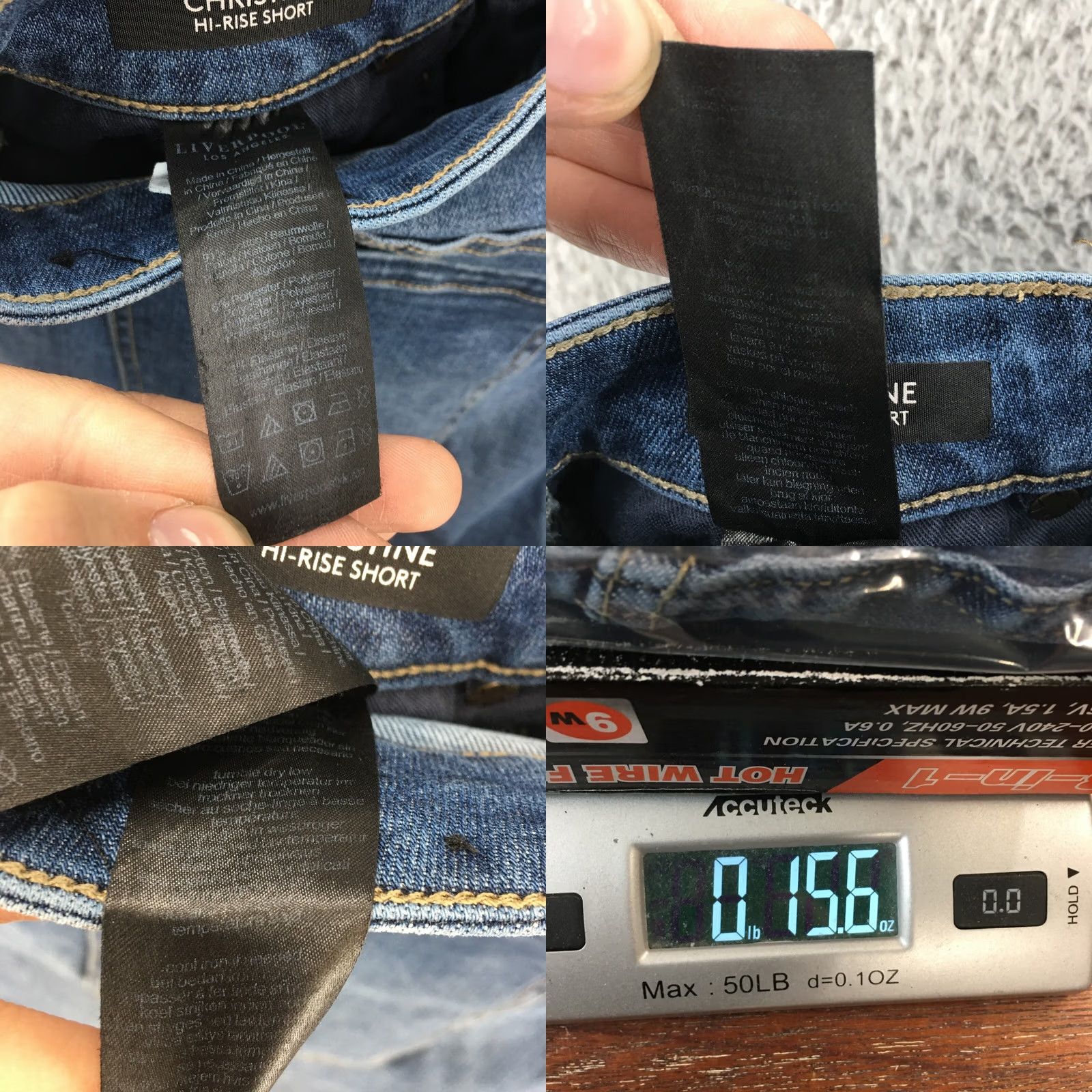 Vintage Liverpool Jeans Shorts Womens 14/32 Blue High Rise Button Fly Hot Pants Denim 3 in Inseam Black? Size 36" / US 14 / IT 50 - 10 Thumbnail